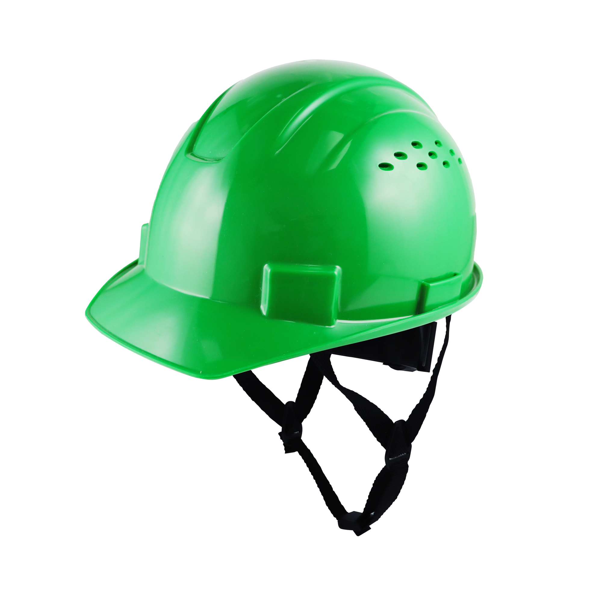 General Electric, Safety Helmet Vented- Green, Hard Hat Style Helmet, Hat Size One Size, Color Green, Model GH326N