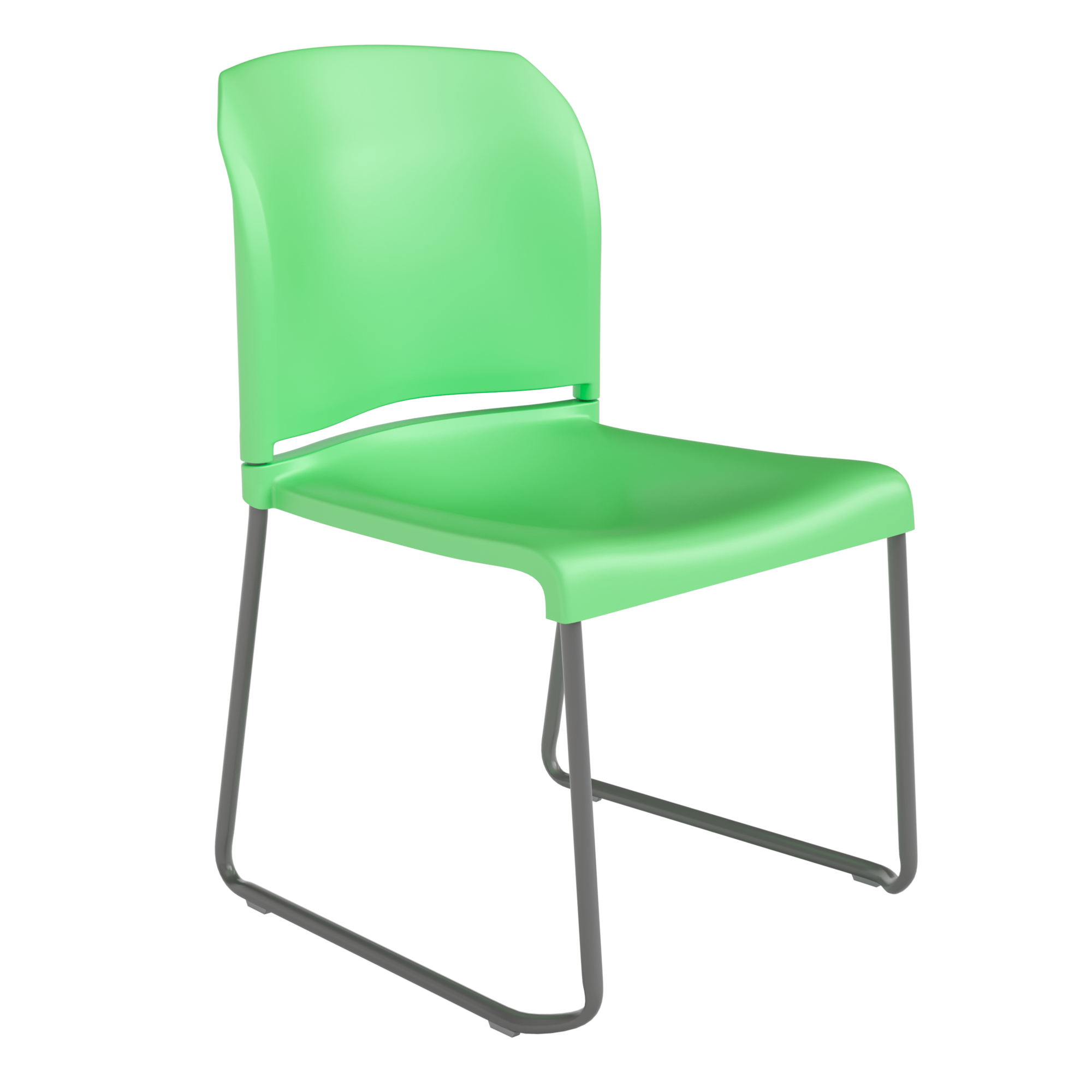 Flash Furniture, 880 lb. Capacity Green Full Back Stack Chair, Primary Color Green, Included (qty.) 1, Model RUT238AGN