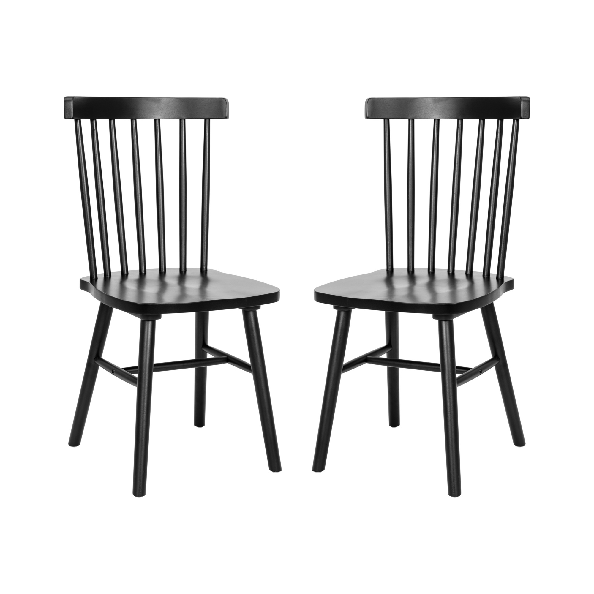 Flash Furniture, 2PK Black Commercial Wooden Spindle Back Chairs, Included (qty.) 1 Model ZH8101WRBK2