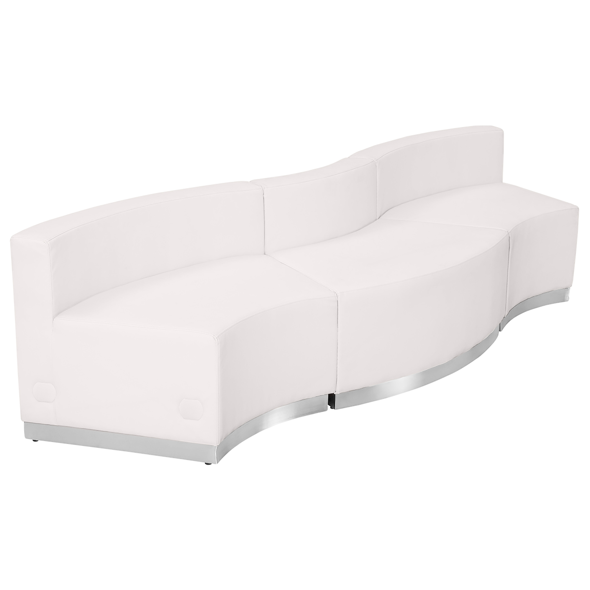 Flash Furniture, 3 PC White LeatherSoft Reception Configuration, Included (qty.) 3 Model ZB803720SWH