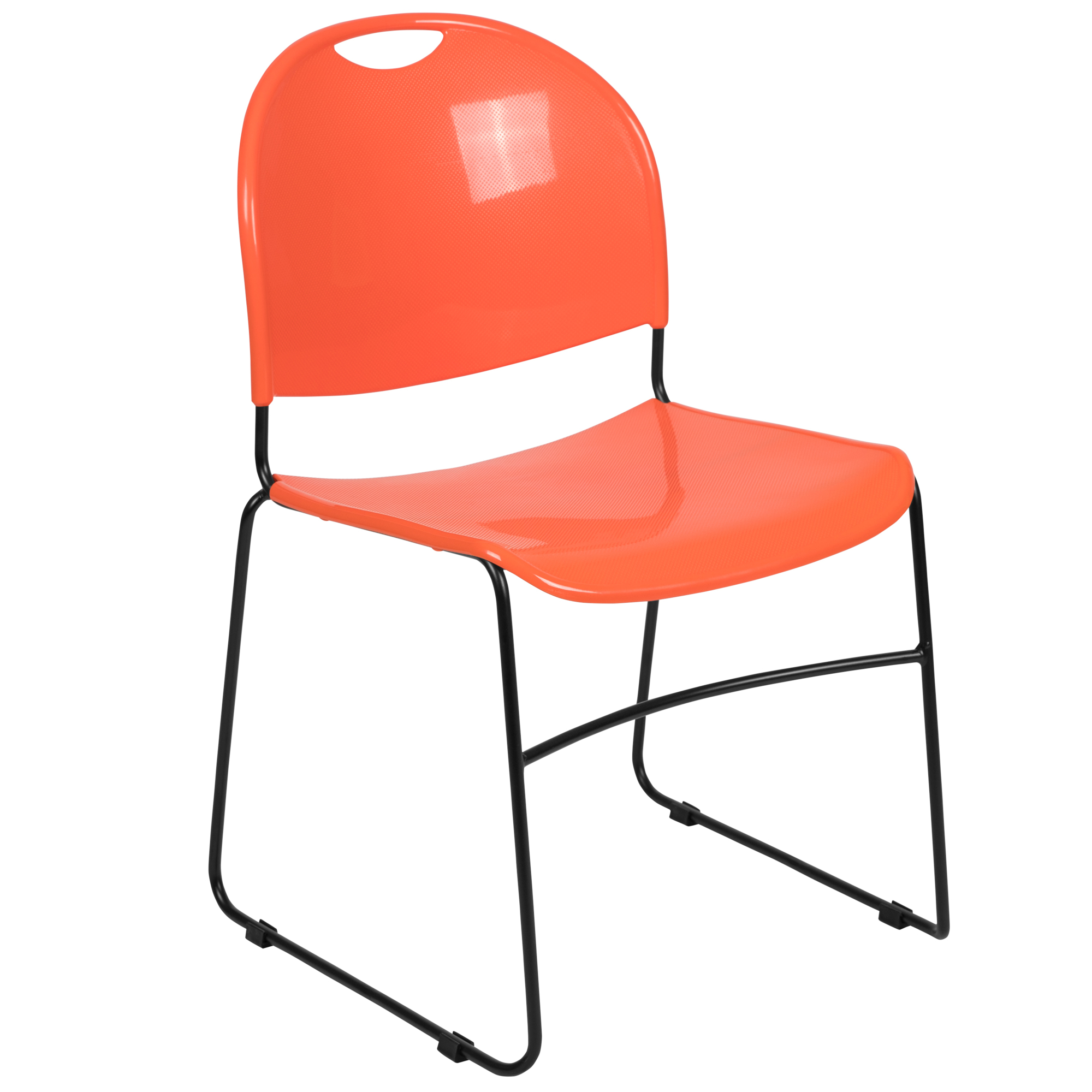 Flash Furniture, Orange Compact School Stack Chair - Guest Chair, Primary Color Orange, Included (qty.) 1, Model RUT188OR