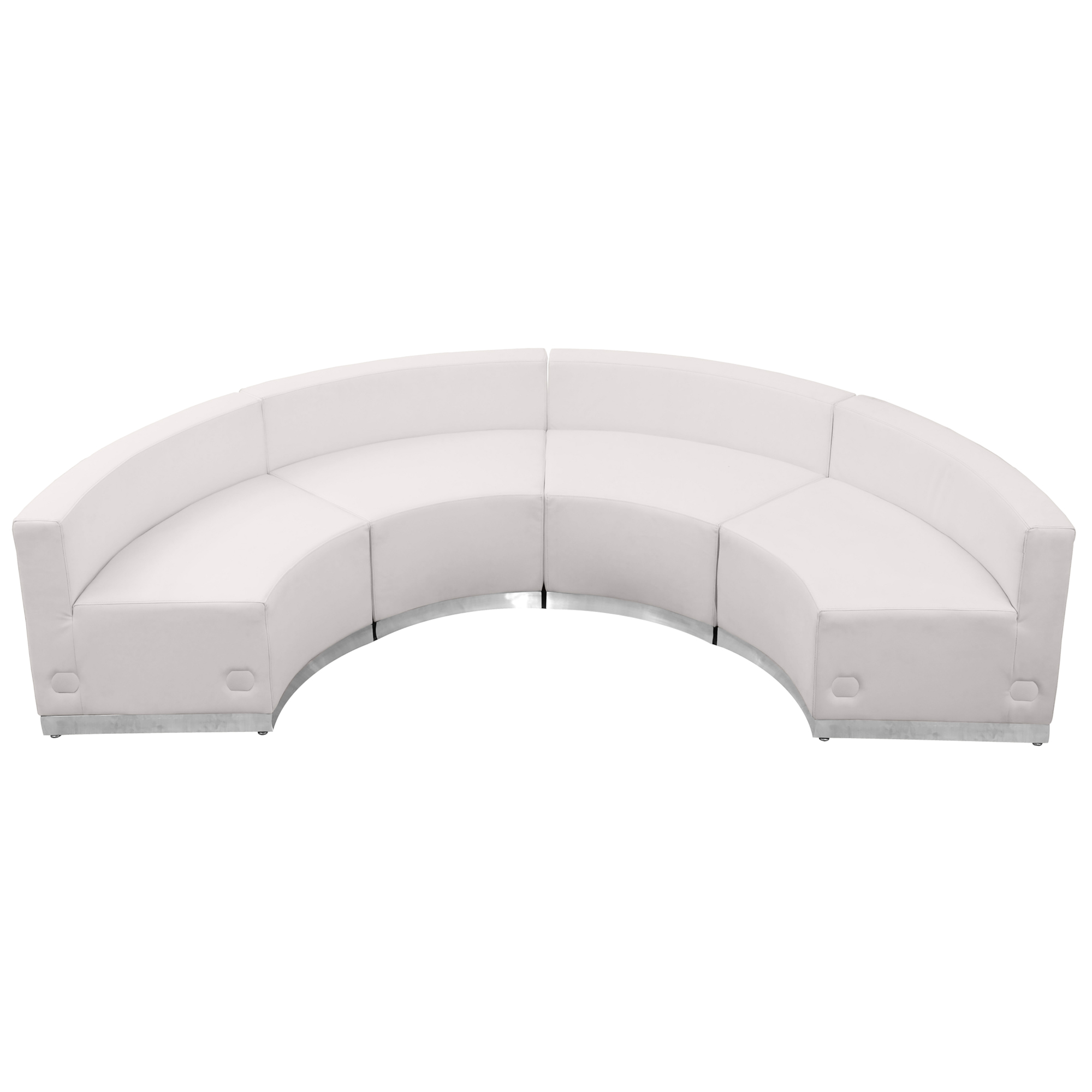 Flash Furniture, 4 PC White LeatherSoft Reception Configuration, Included (qty.) 4 Model ZB803480SWH