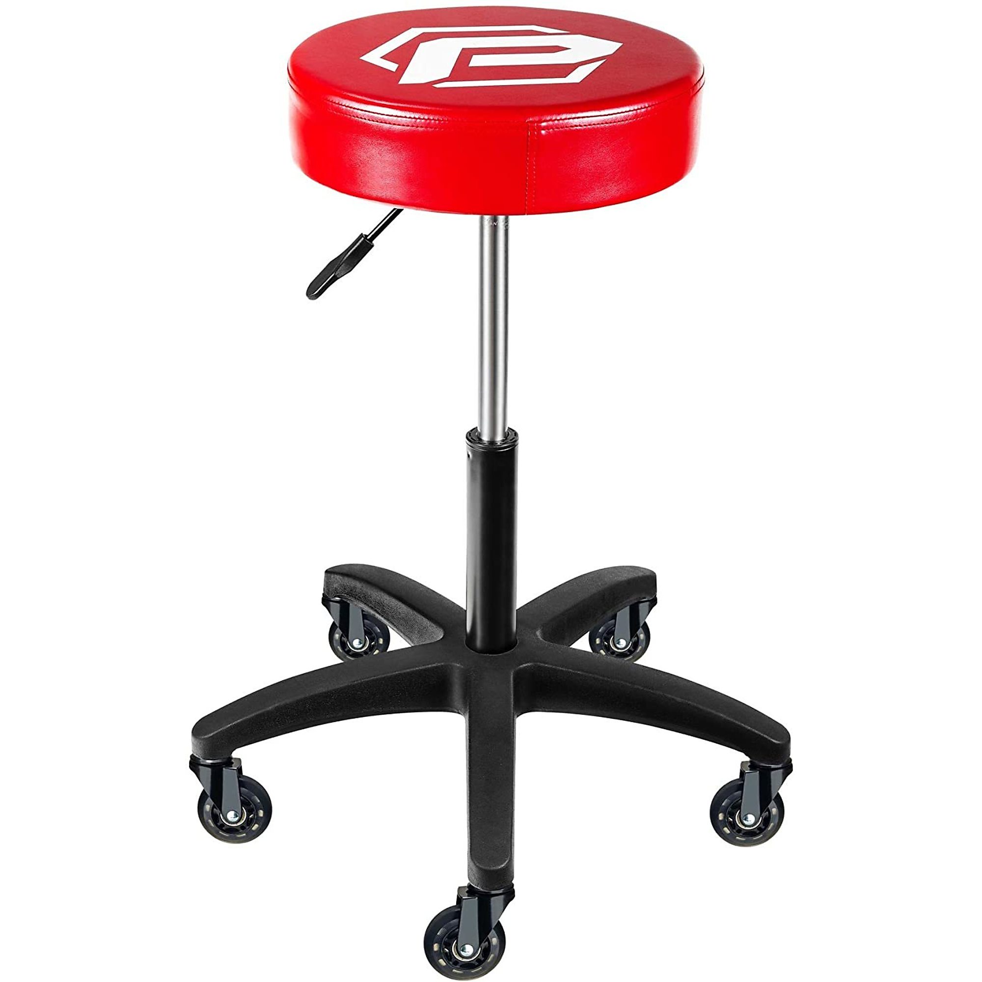 Powerbuilt, Heavy Duty Rolling Mechanic's Seat, Capacity 300 lb, Max. Height 29 in, MInch Height 21 in, Model 240250