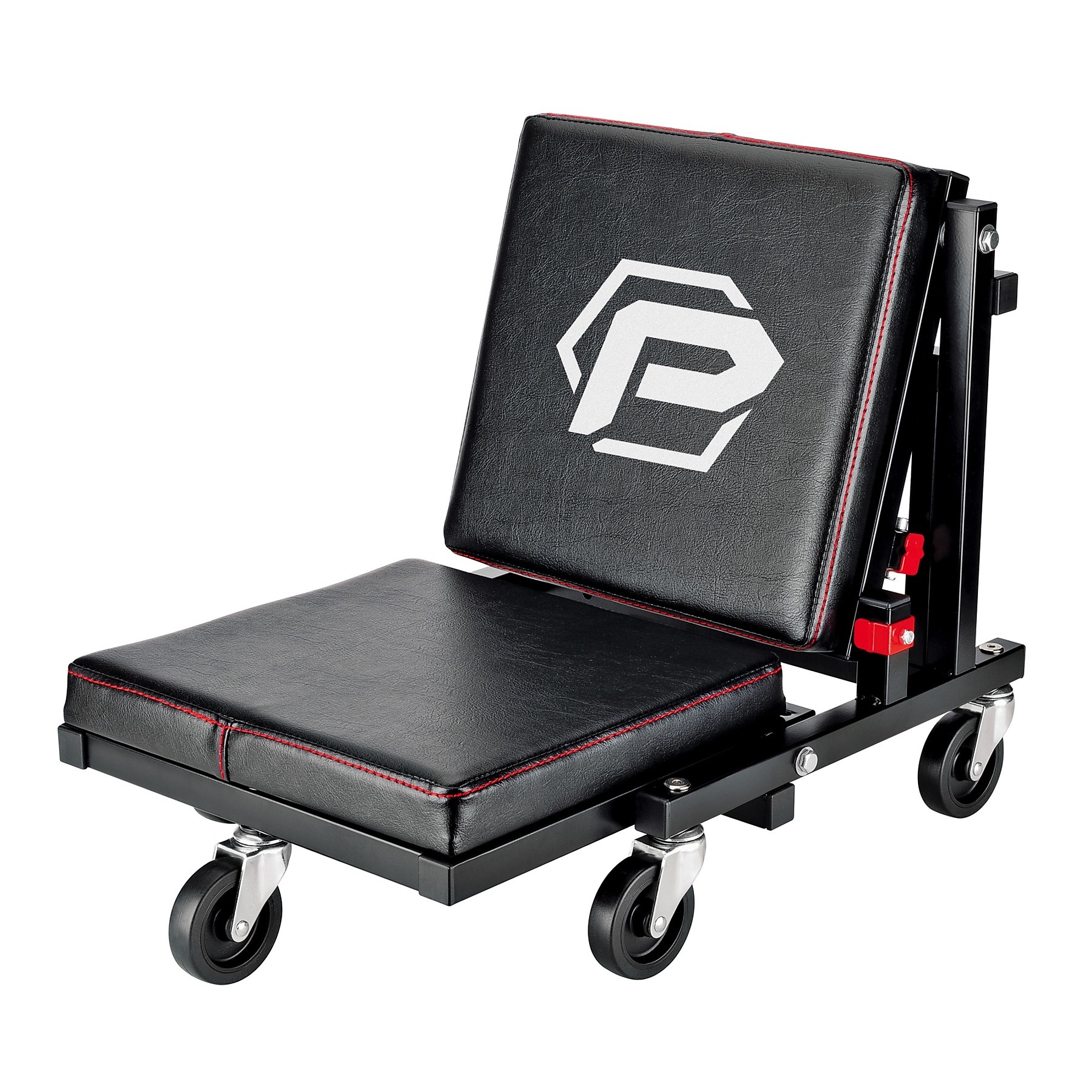 Powerbuilt, 2Inch-1 Low Creeper Seat Roller Stool, Capacity 330 lb, Max. Height 18 in, MInch Height 6 in, Model 240298