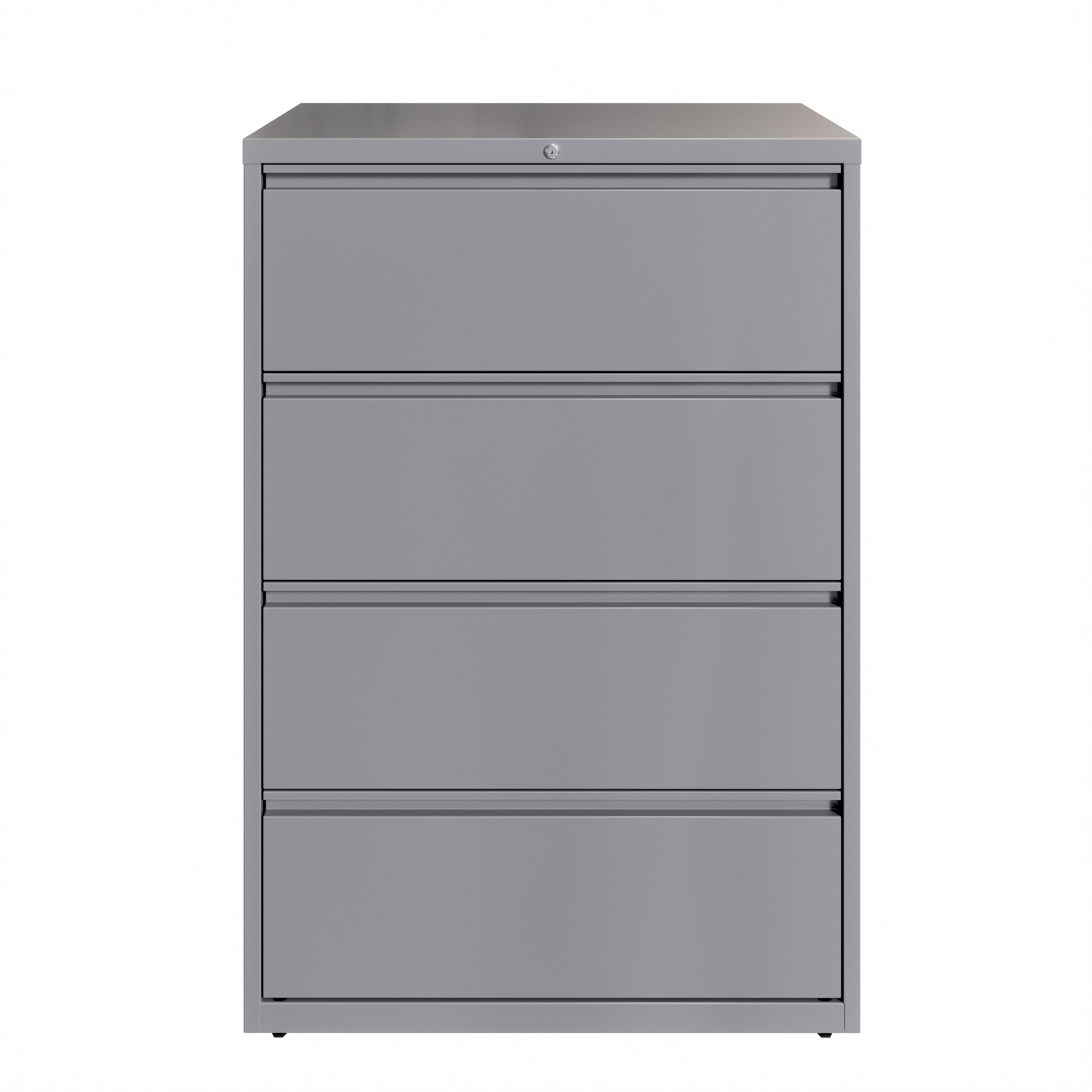 Hirsh Industries, 4 Drawer Lateral File Cabinet, Width 36 in, Depth 18.625 in, Height 52.5 in, Model 23746