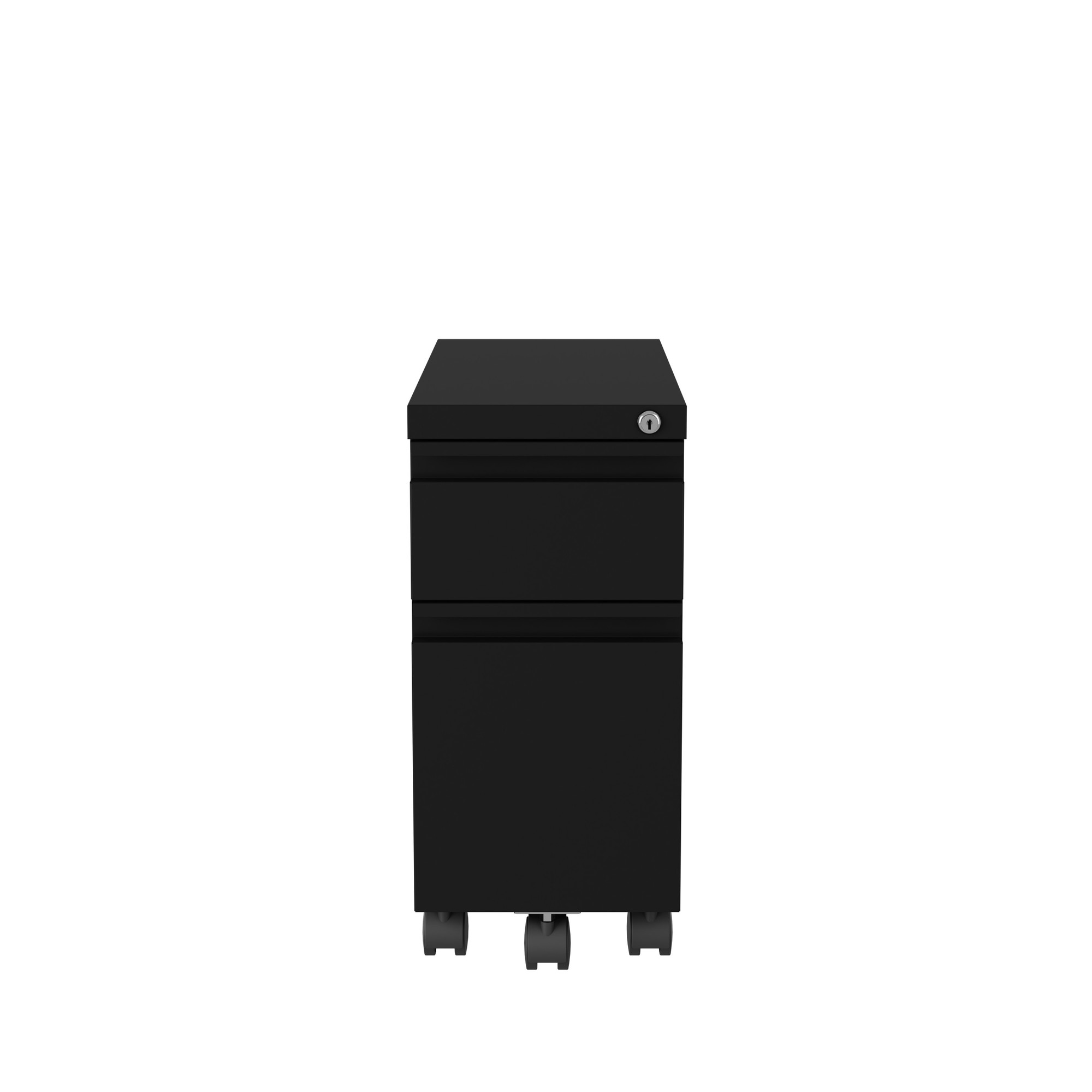 Hirsh Industries, Mobile Zip Pedestal File Cabinet 2 Drawer, Width 10 in, Depth 19.875 in, Height 21.75 in, Model 22650