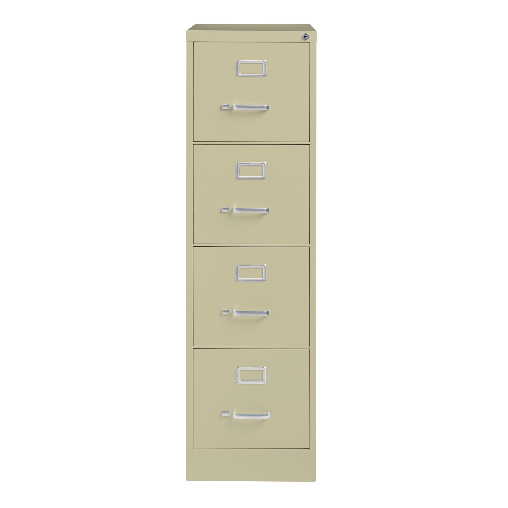 Hirsh Industries, 4 Drawer Letter W File Cabinet, Commercial Grade, Width 15 in, Depth 25 in, Height 52 in, Model 17545