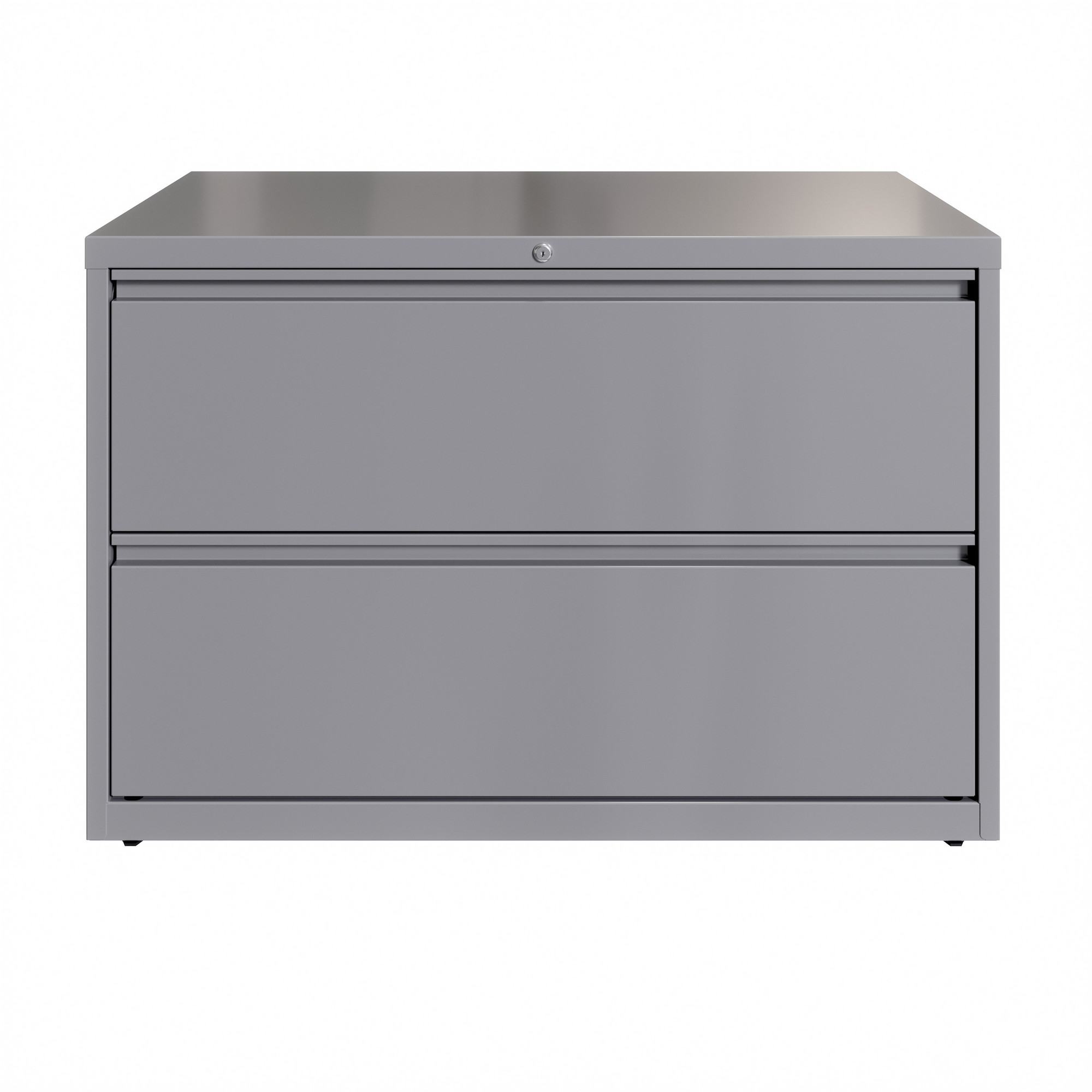 Hirsh Industries, 2 Drawer Lateral File Cabinet, Width 42 in, Depth 18.625 in, Height 28 in, Model 23748