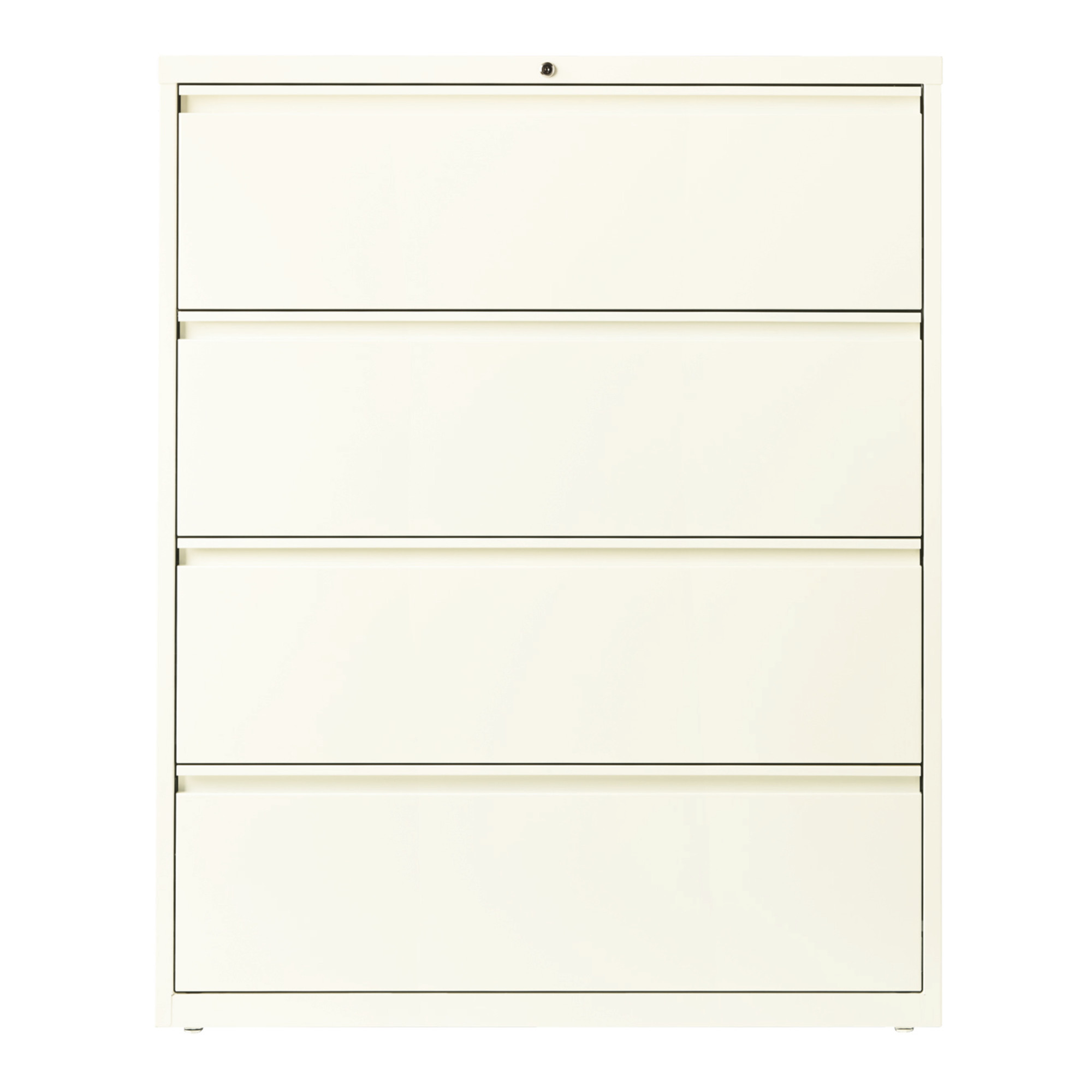 Hirsh Industries, 4 Drawer Lateral File Cabinet, Width 42 in, Depth 18.625 in, Height 52.5 in, Model 20664