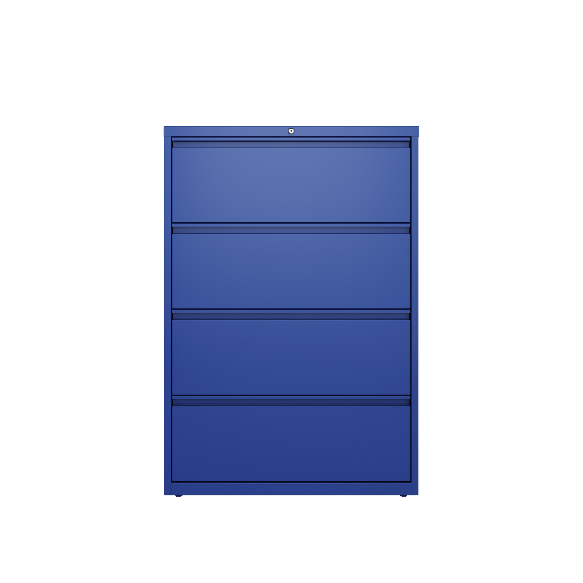 Hirsh Industries, 4 Drawer Lateral File Cabinet, Width 36 in, Depth 18.625 in, Height 52.5 in, Model 24257