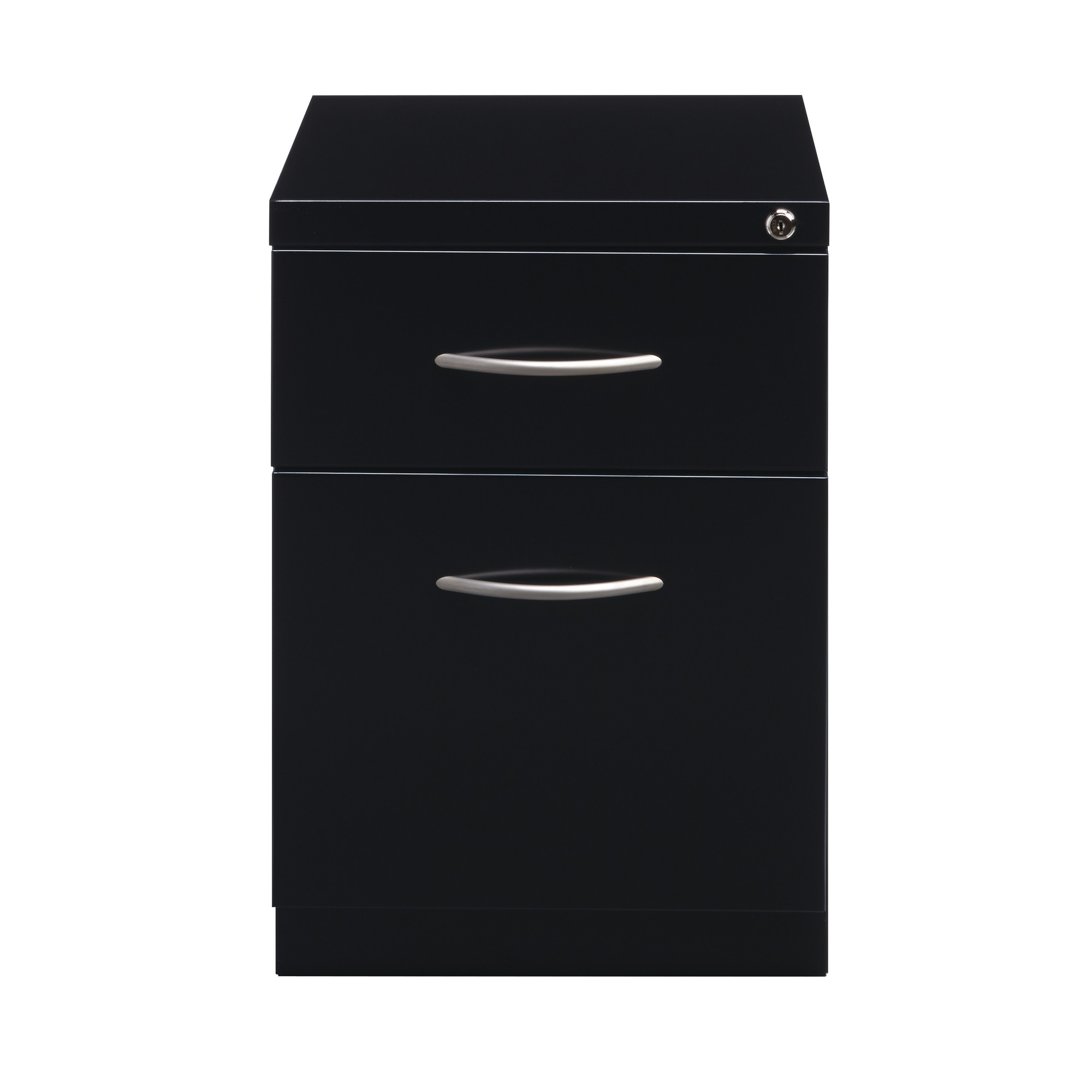 Hirsh Industries, Mobile Ped File Cabinet 2 Drawer, Letter Width, Width 15 in, Depth 19.875 in, Height 21.75 in, Model 21119