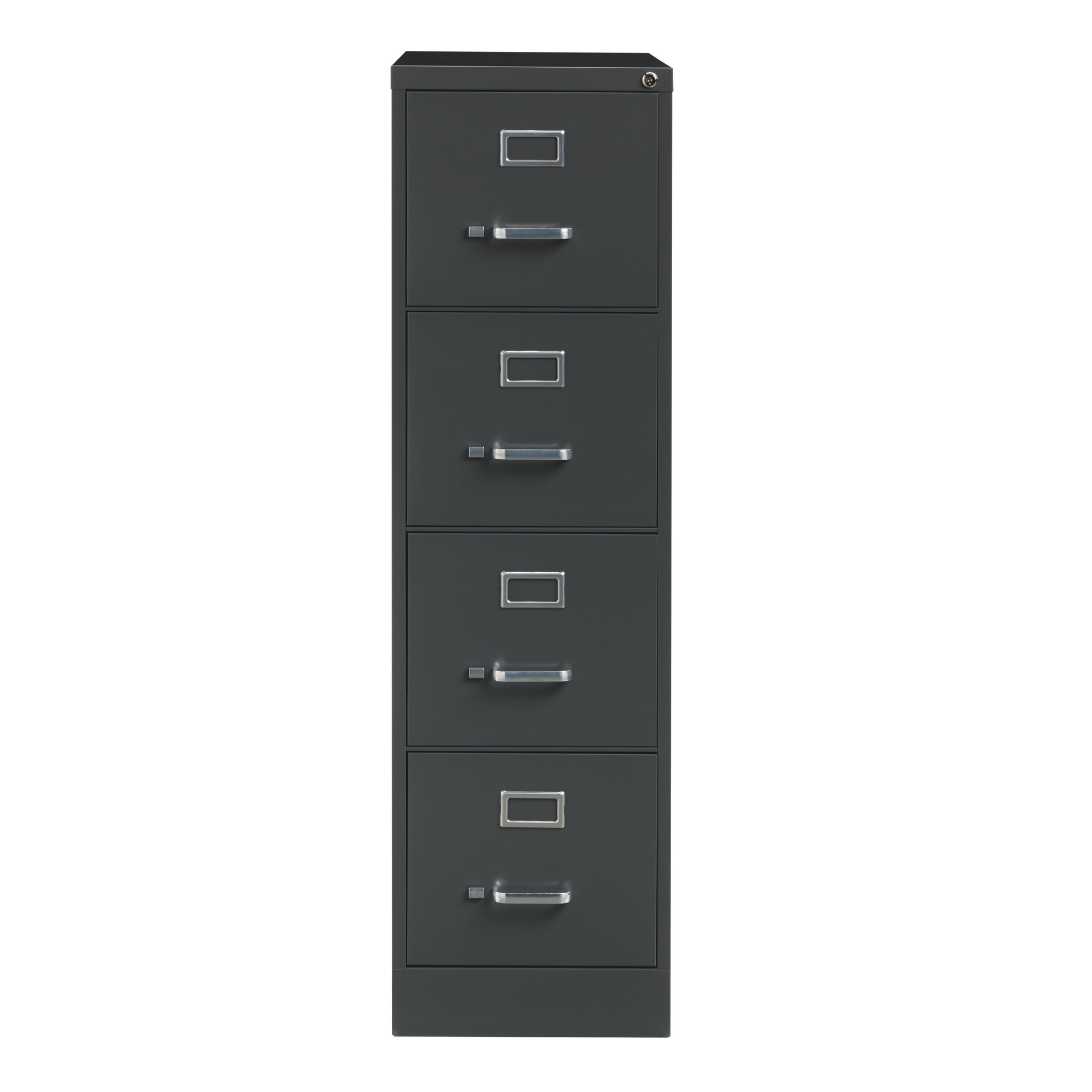 Hirsh Industries, 4 Drawer Letter W File Cabinet, Commercial Grade, Width 15 in, Depth 26.5 in, Height 52 in, Model 24067