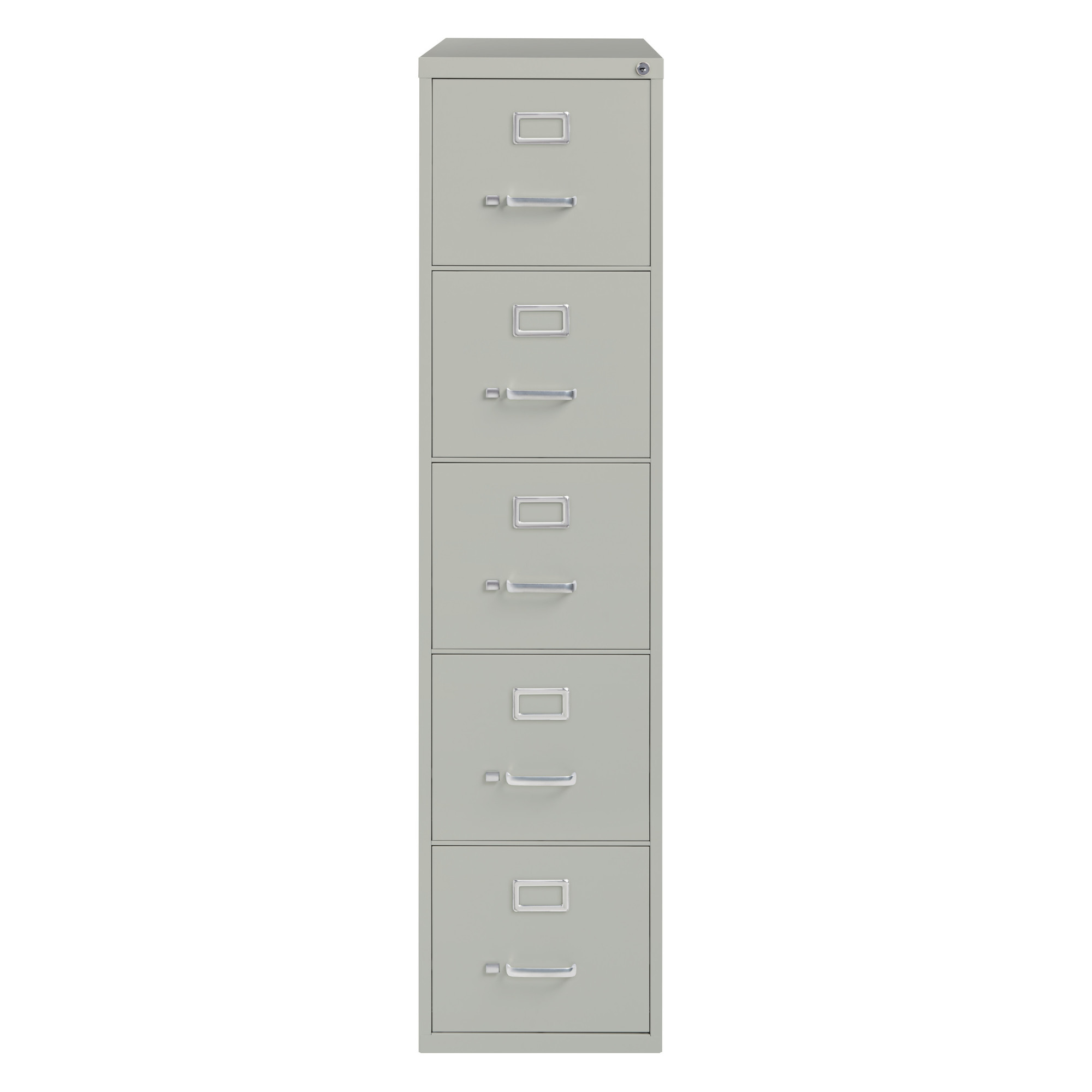 Hirsh Industries, 5 Drawer Letter W File Cabinet, Commercial Grade, Width 15 in, Depth 26.5 in, Height 61.375 in, Model 17779