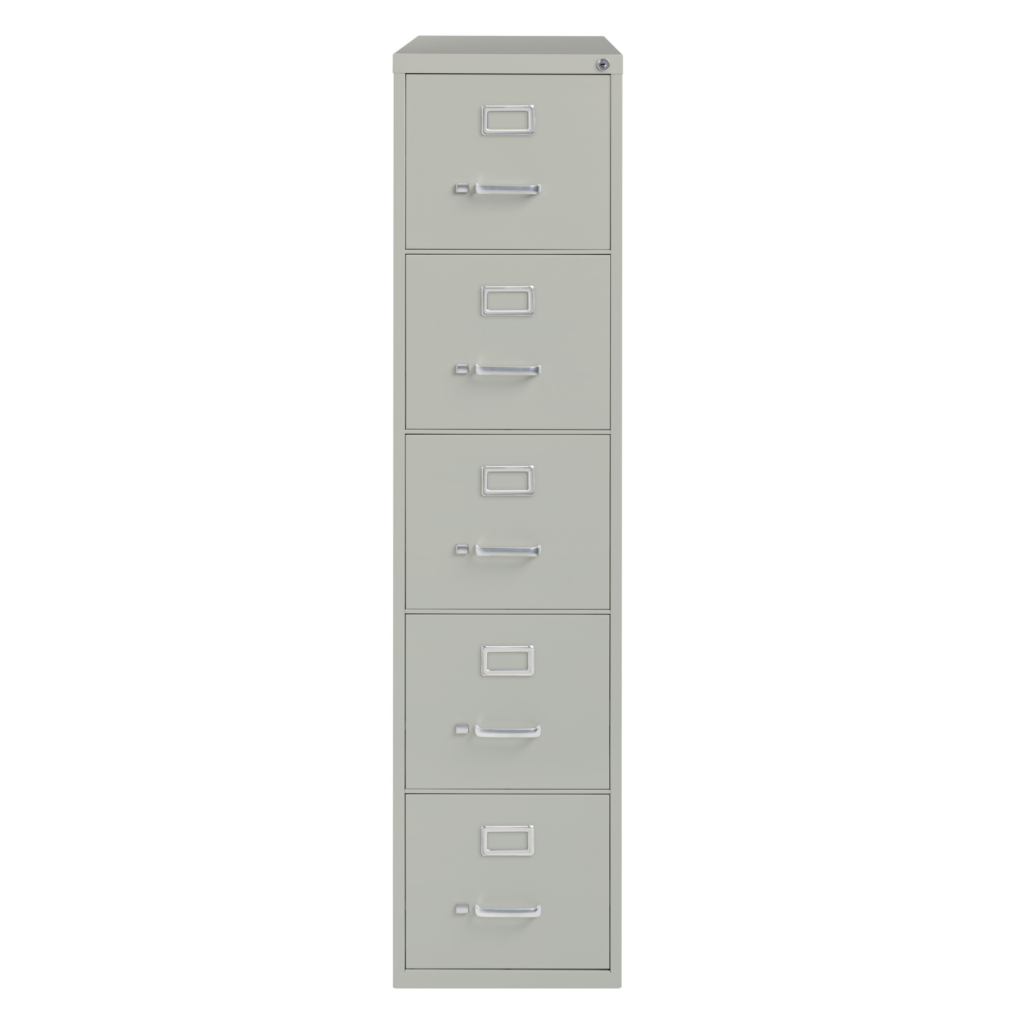 5 Drawer Letter W File Cabinet, Commercial Grade, Width 15 in, Depth 26.5 in, Height 61.375 in, Model# - Hirsh Industries 17779