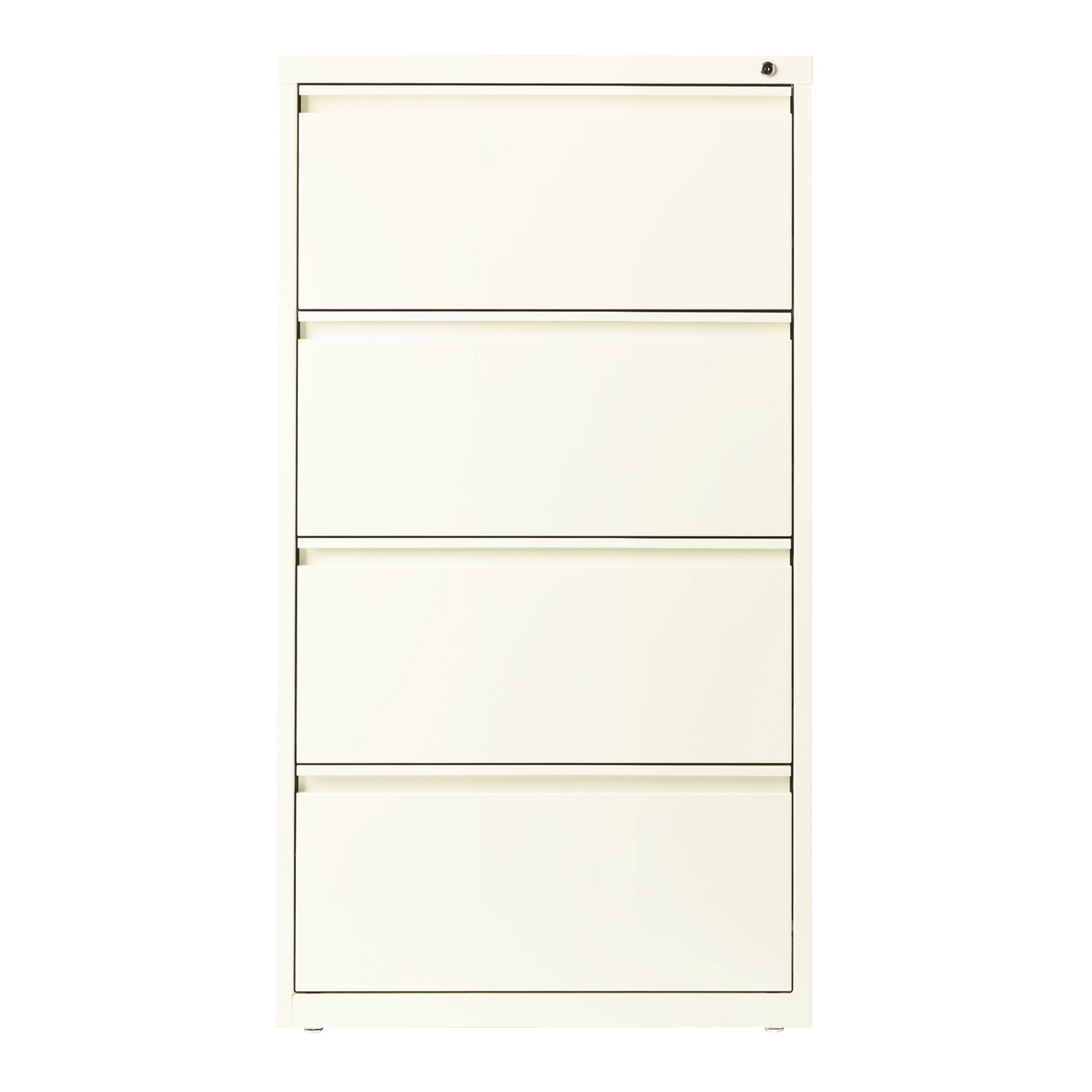 Hirsh Industries, 4 Drawer Lateral File Cabinet, Width 30 in, Depth 18.625 in, Height 52.5 in, Model 20656