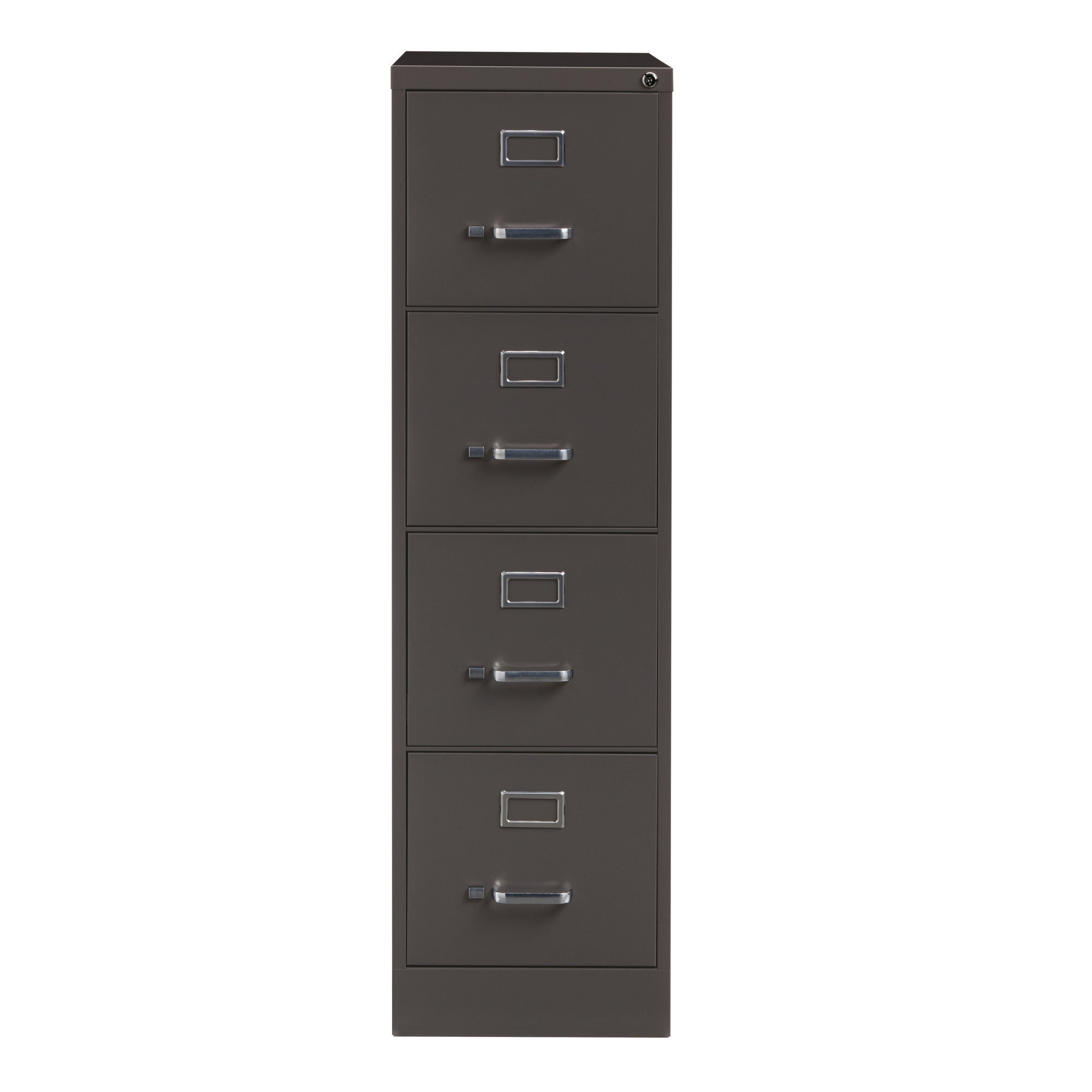 Hirsh Industries, 4 Drawer Letter W File Cabinet, Commercial Grade, Width 15 in, Depth 26.5 in, Height 52 in, Model 24066