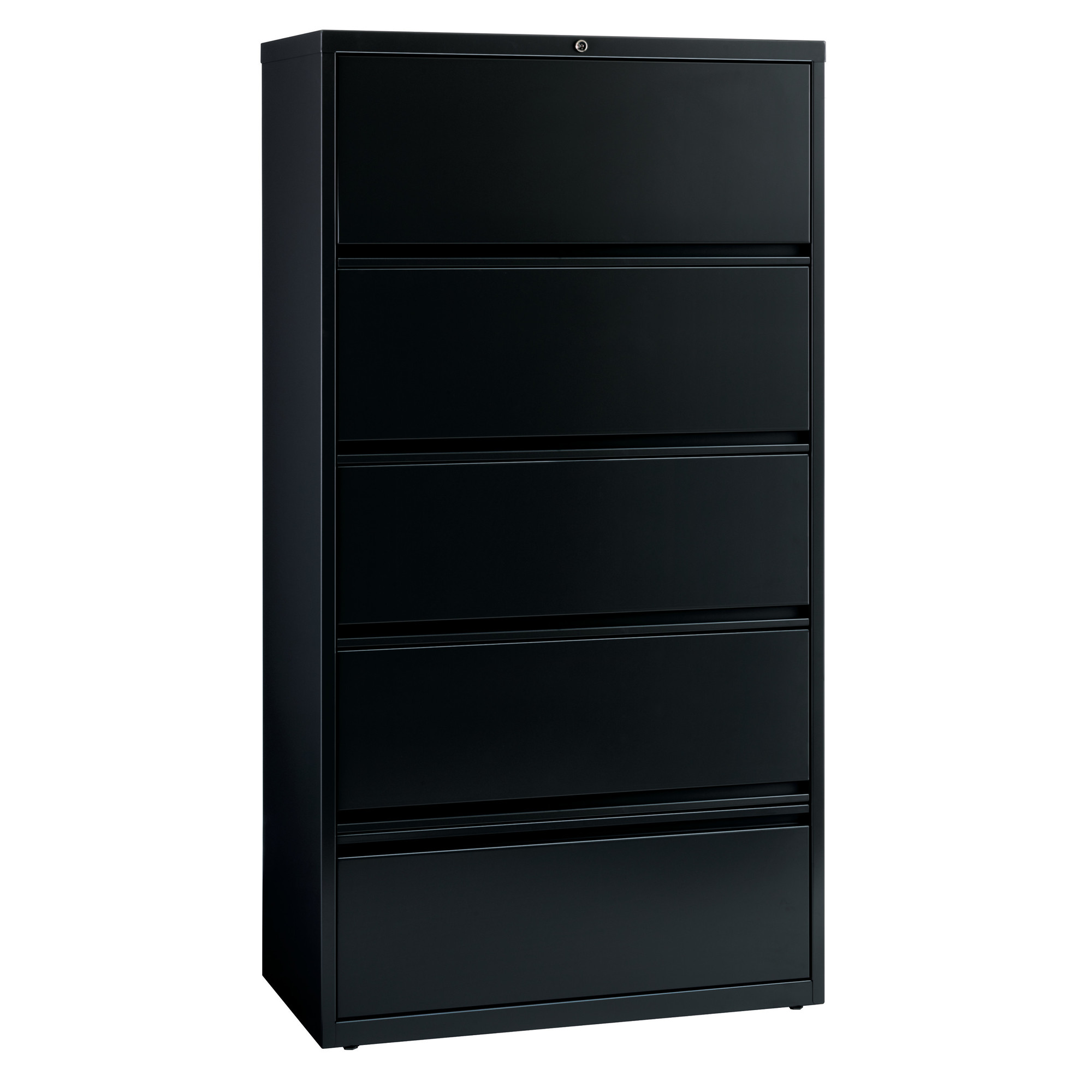 Hirsh Industries, 5 Drawer Lateral File Cabinet, Width 36 in, Depth 18.625 in, Height 68.625 in, Model 17902