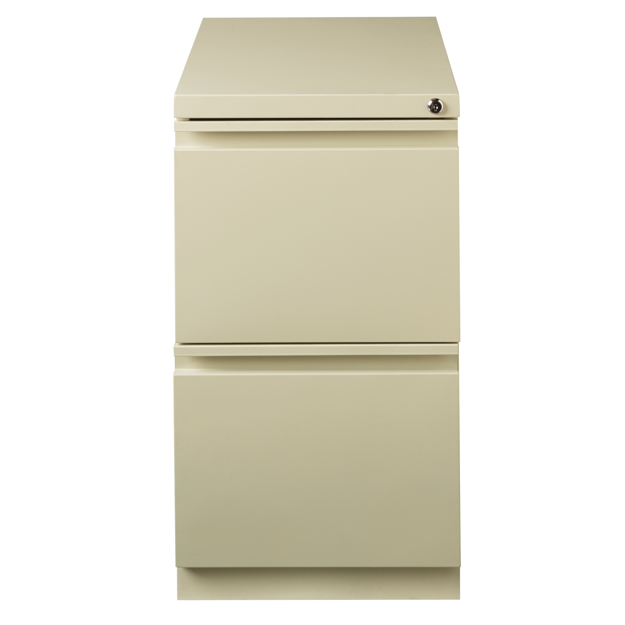 Hirsh Industries, Mobile Pedestal File Cabinet 2 Drawer File-File, Width 15 in, Depth 22.875 in, Height 27.75 in, Model 19305