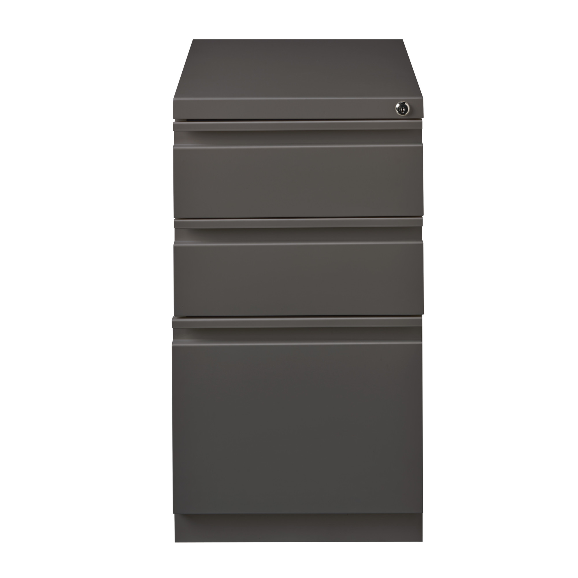 Hirsh Industries, Mobile Ped File Cabinet 3 Drawer Box-Box-File, Width 15 in, Depth 19.875 in, Height 27.75 in, Model 19354