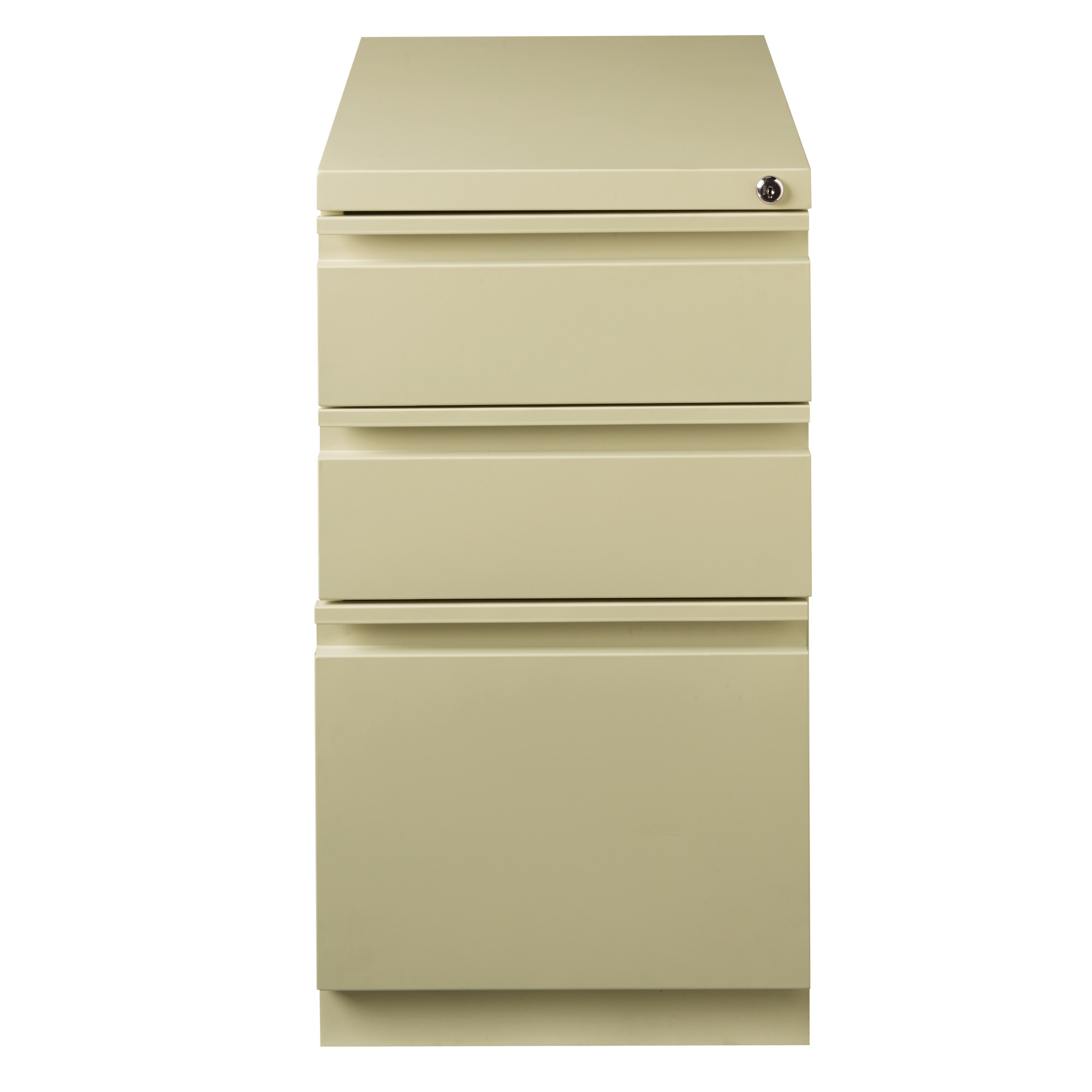 Hirsh Industries, Mobile Ped File Cabinet 3 Drawer Box-File-File, Width 15 in, Depth 22.875 in, Height 27.75 in, Model 19302