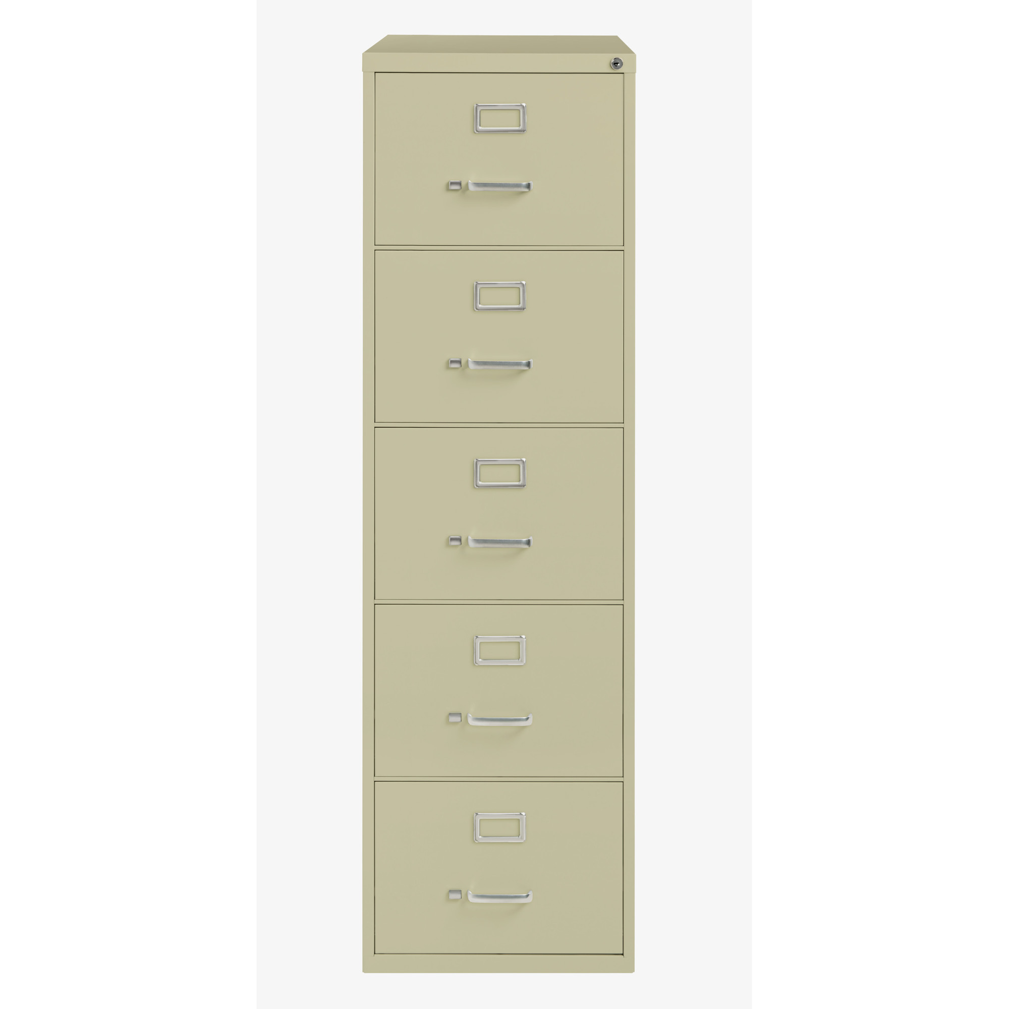 Hirsh Industries, 5 Drawer Legal Width File Cabinet Commercial Grade, Width 18 in, Depth 26.5 in, Height 61.375 in, Model 17780