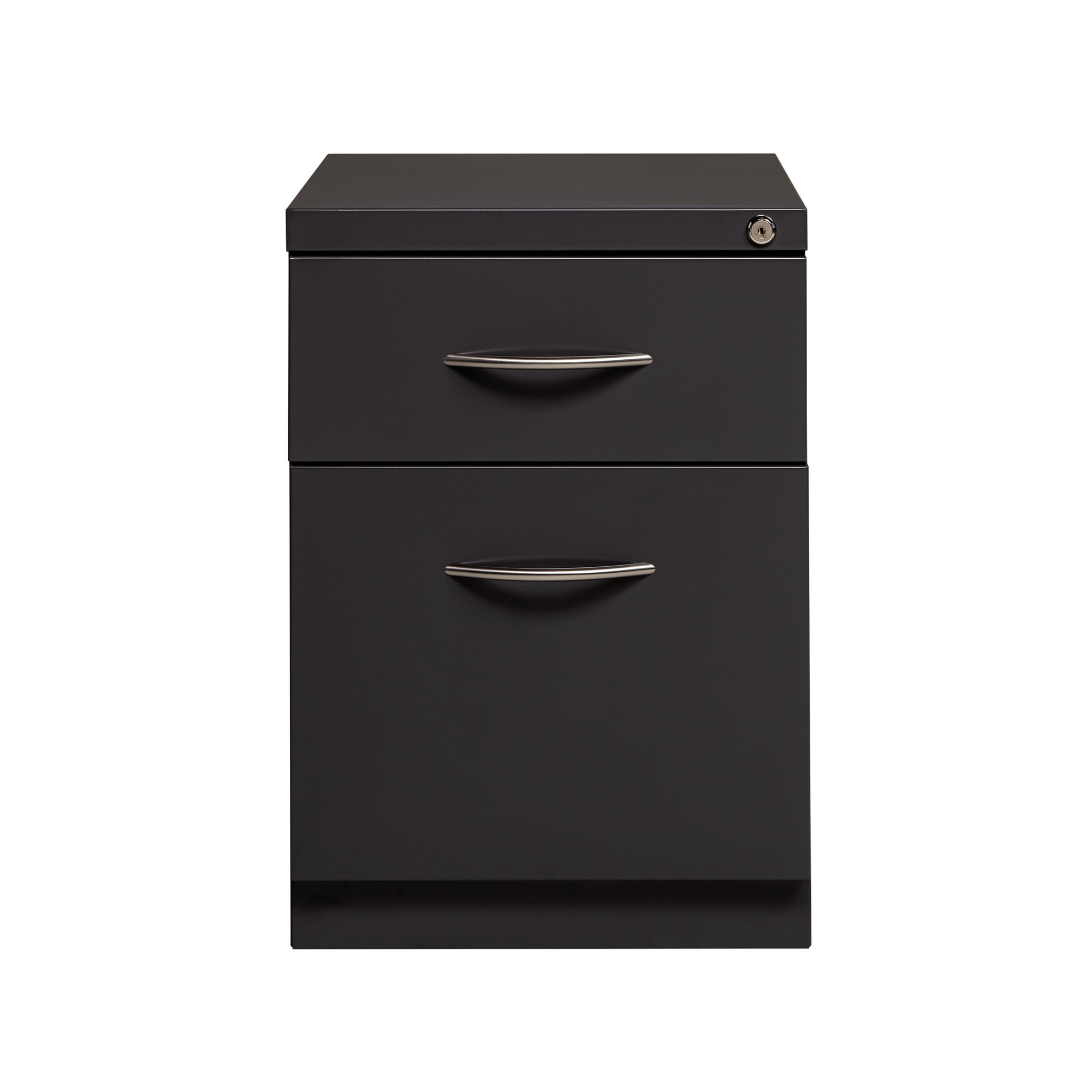 Hirsh Industries, Mobile Ped File Cabinet 2 Drawer, Letter Width, Width 15 in, Depth 19.875 in, Height 21.75 in, Model 21120