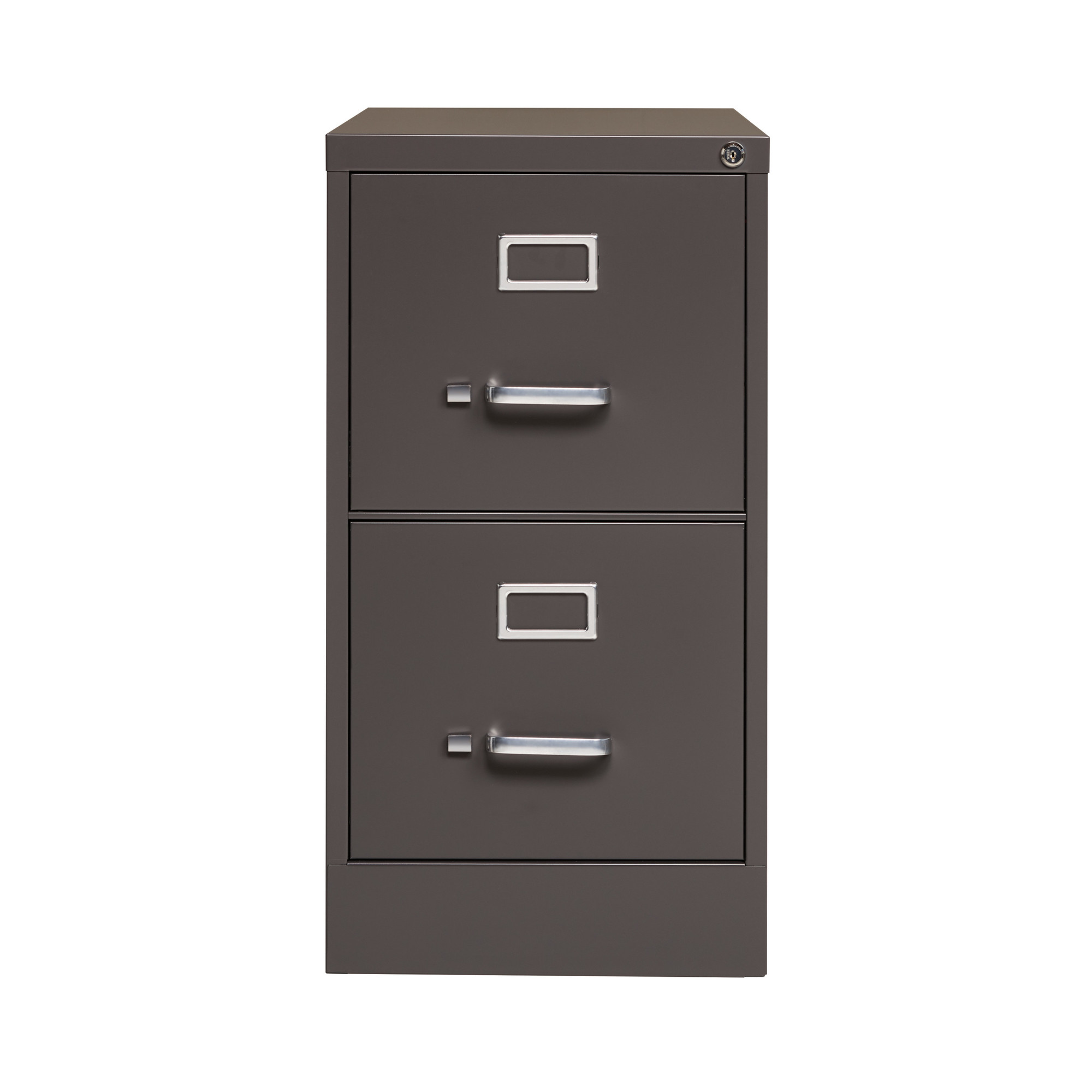 Hirsh Industries, 2 Drawer Letter W File Cabinet, Commercial Grade, Width 15 in, Depth 26.5 in, Height 28.375 in, Model 24064