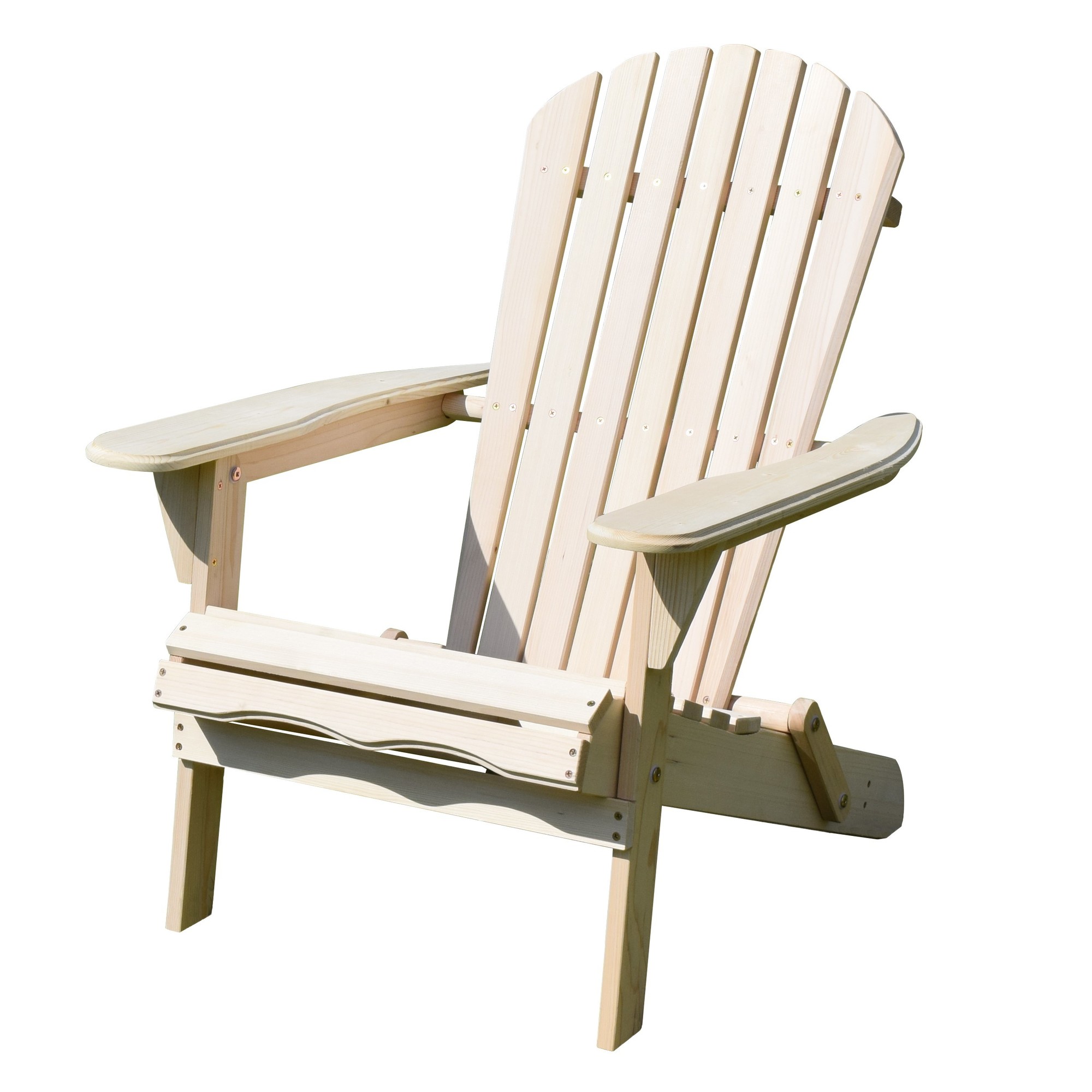 Merry Products, Foldable Adirondack Chair Kit, Primary Color Natural, Included (qty.) 1, Model MPG-ACE010KIT