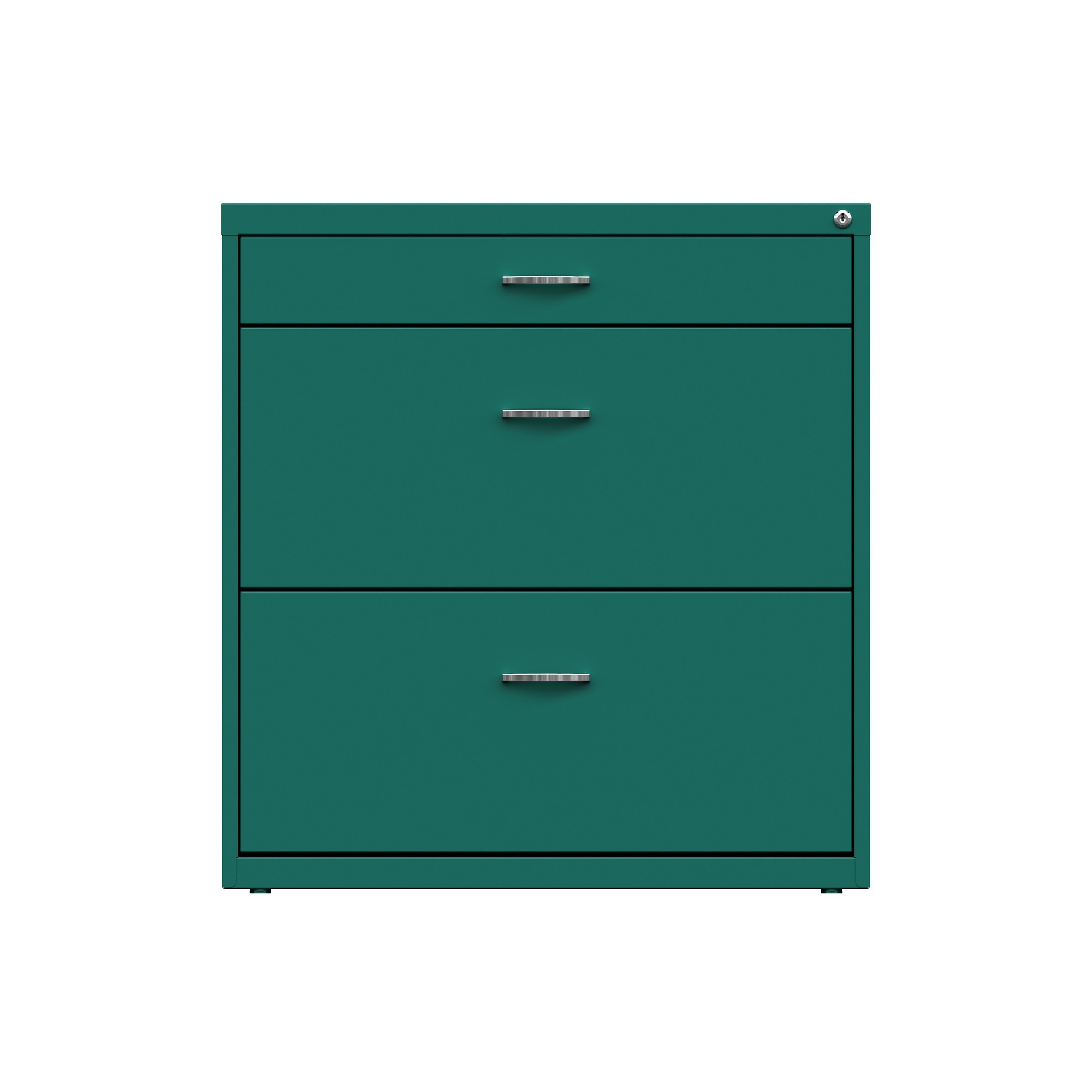 Hirsh Industries, 3 Drawer Lateral File Cabinet, Width 30 in, Depth 17.625 in, Height 31.875 in, Model 25074