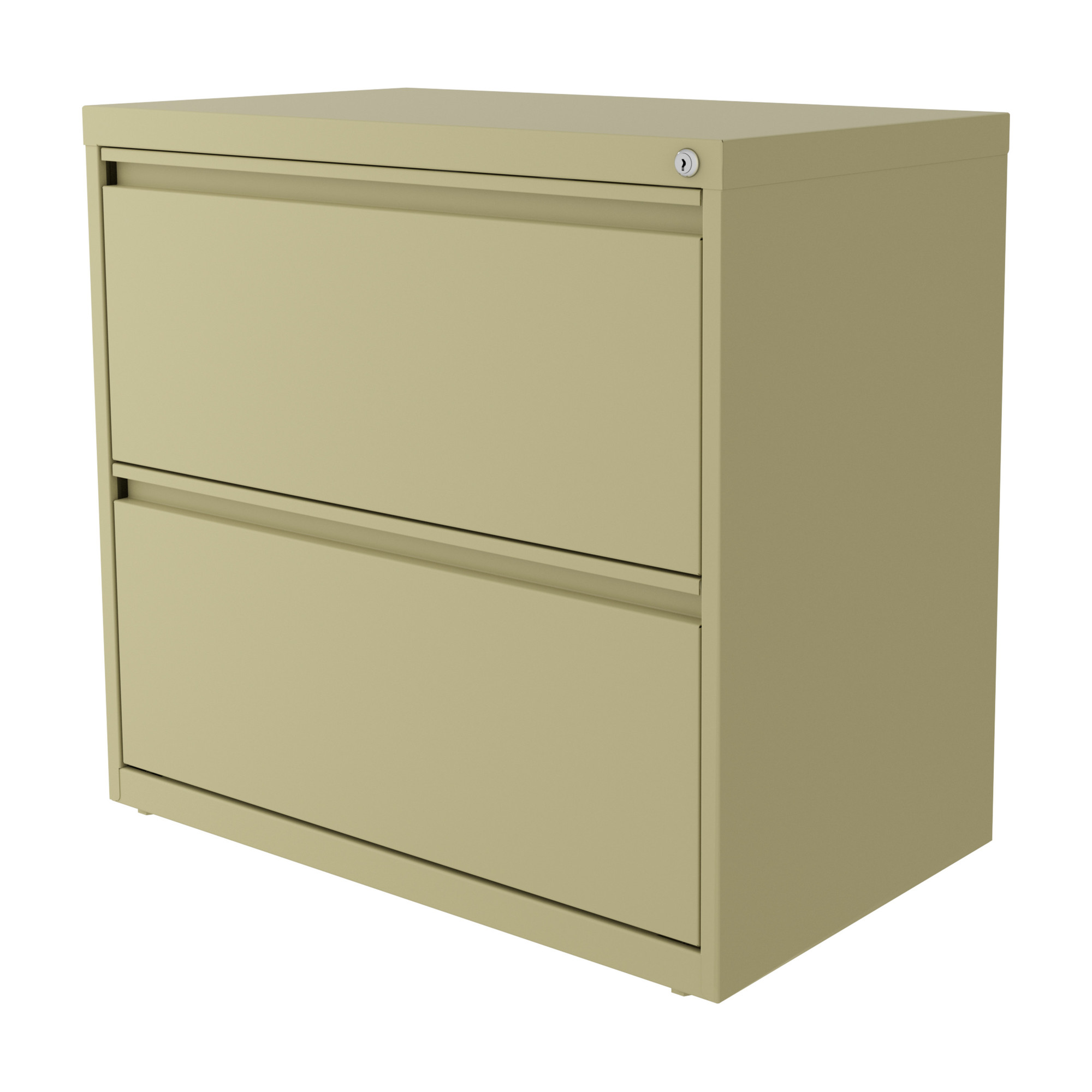 Hirsh Industries, 2 Drawer Lateral 101 File Cabinet, Width 30 in, Depth 17.63 in, Height 27.75 in, Model 24082