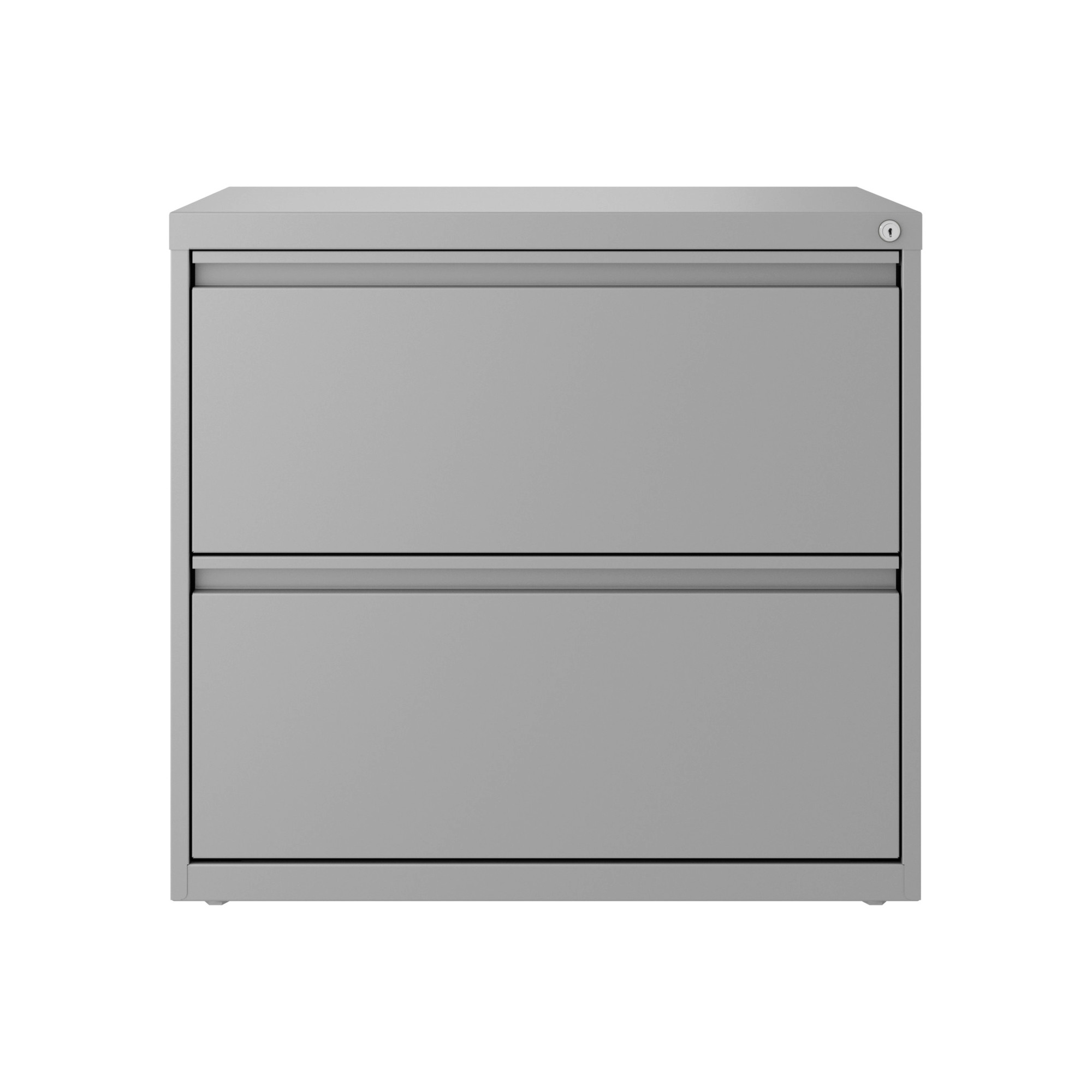 Hirsh Industries, 2 Drawer Lateral 101 File Cabinet, Width 30 in, Depth 17.63 in, Height 27.75 in, Model 24083