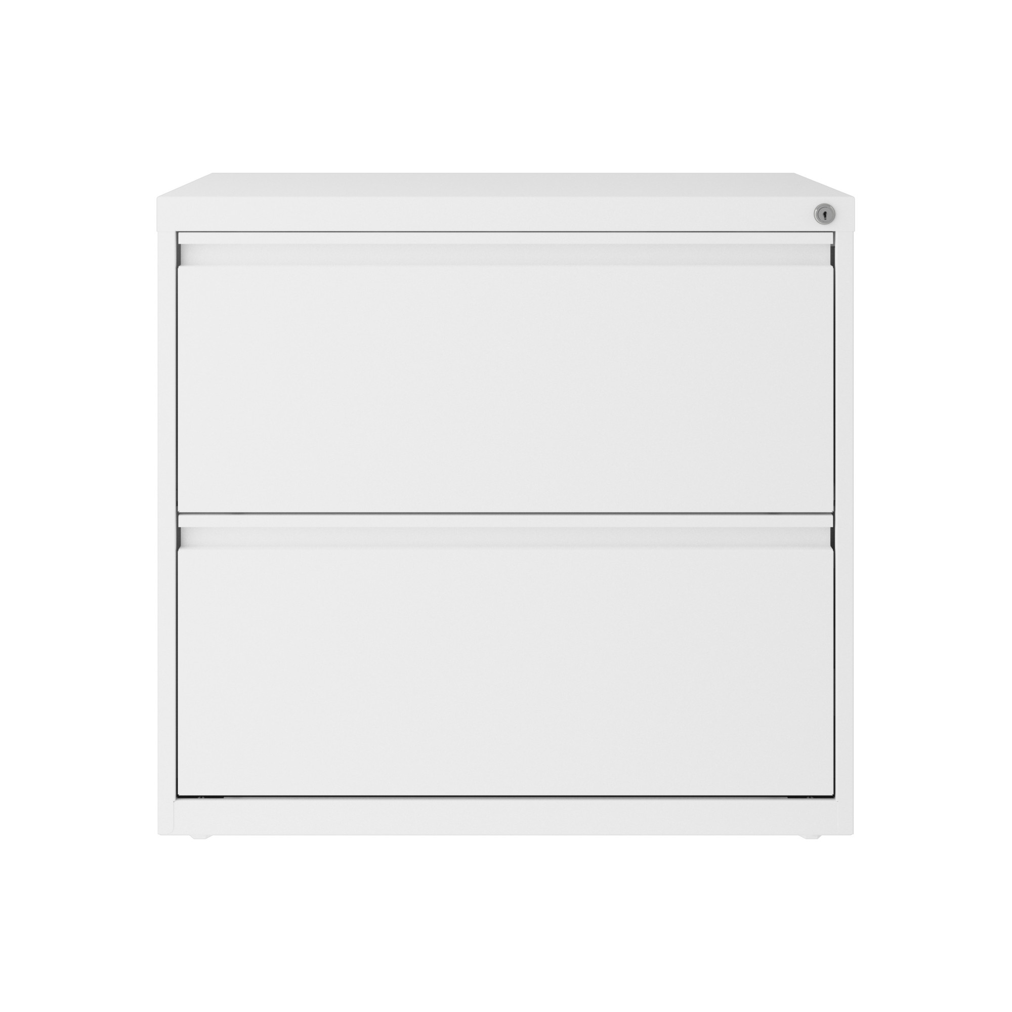 Hirsh Industries, 2 Drawer Lateral 101 File Cabinet, Width 30 in, Depth 17.63 in, Height 27.75 in, Model 24085