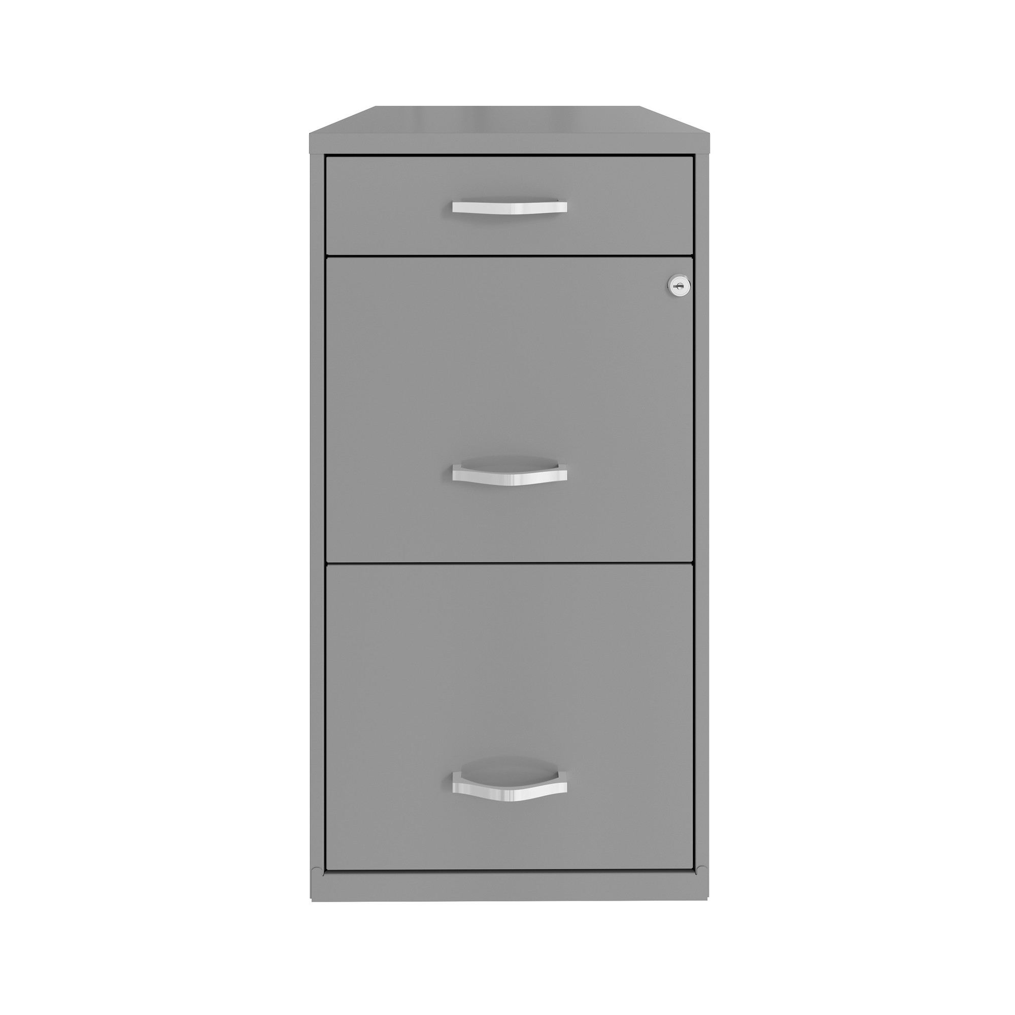 Hirsh Industries, 3 Drawer Letter Width File Cabinet, Pencil Drawer, Width 14.25 in, Depth 18 in, Height 27.32 in, Model 24413