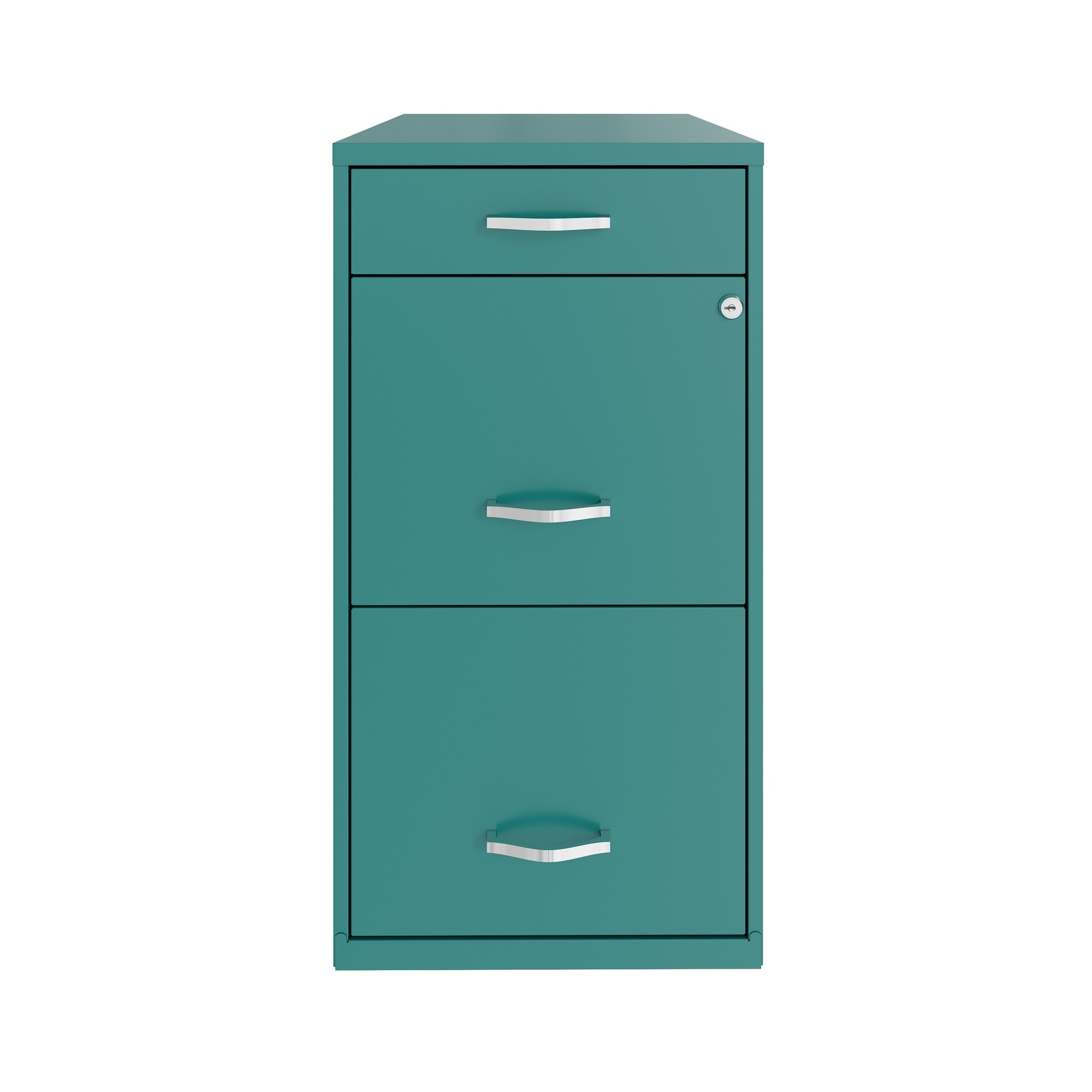 Hirsh Industries, 3 Drawer Letter Width File Cabinet, Pencil Drawer, Width 14.25 in, Depth 18 in, Height 27.32 in, Model 24415