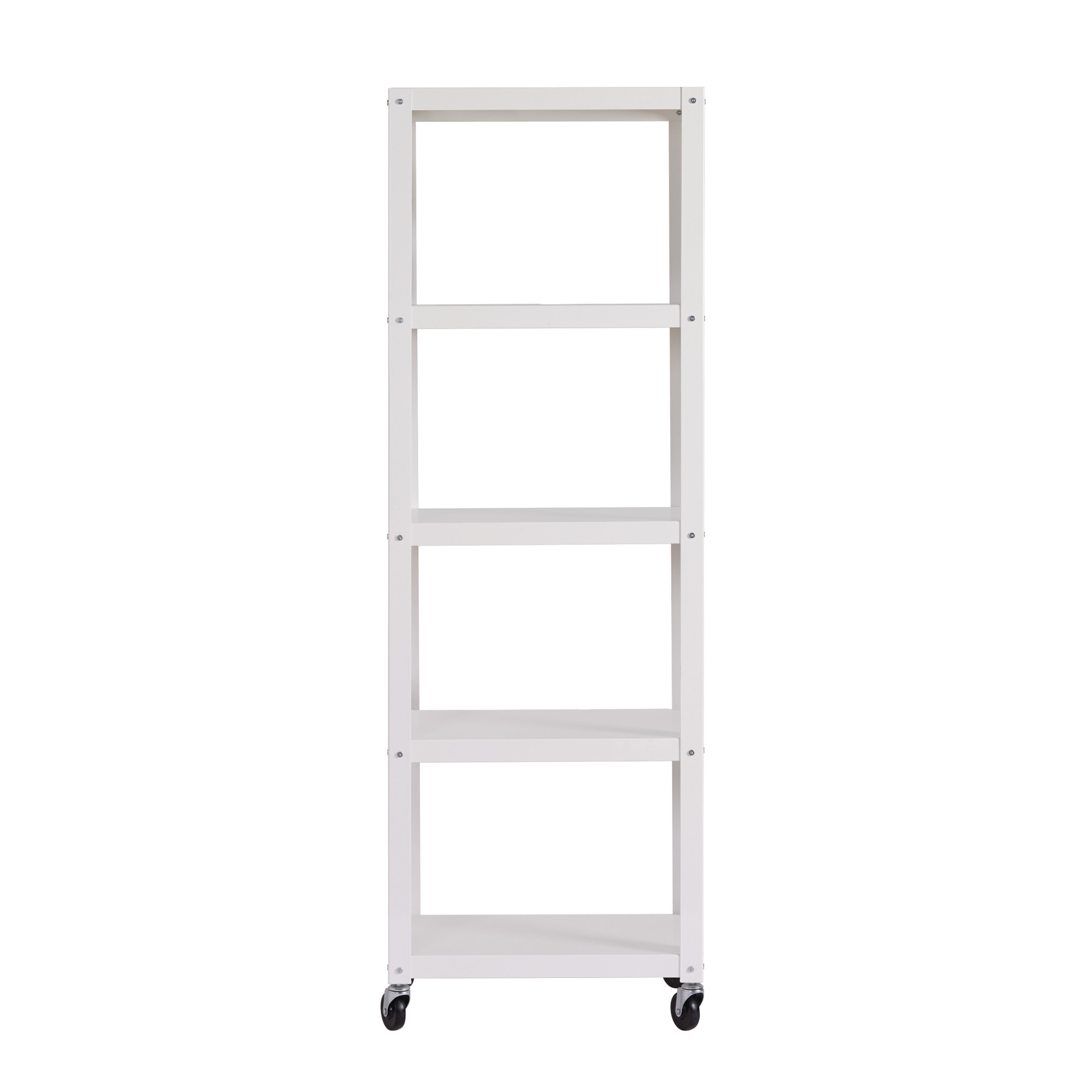 Hirsh Industries, Rolling 5 Shelf Bookcase, Industrial Metal, Height 72 in, Shelves (qty.) 5, Material Steel, Model 21623