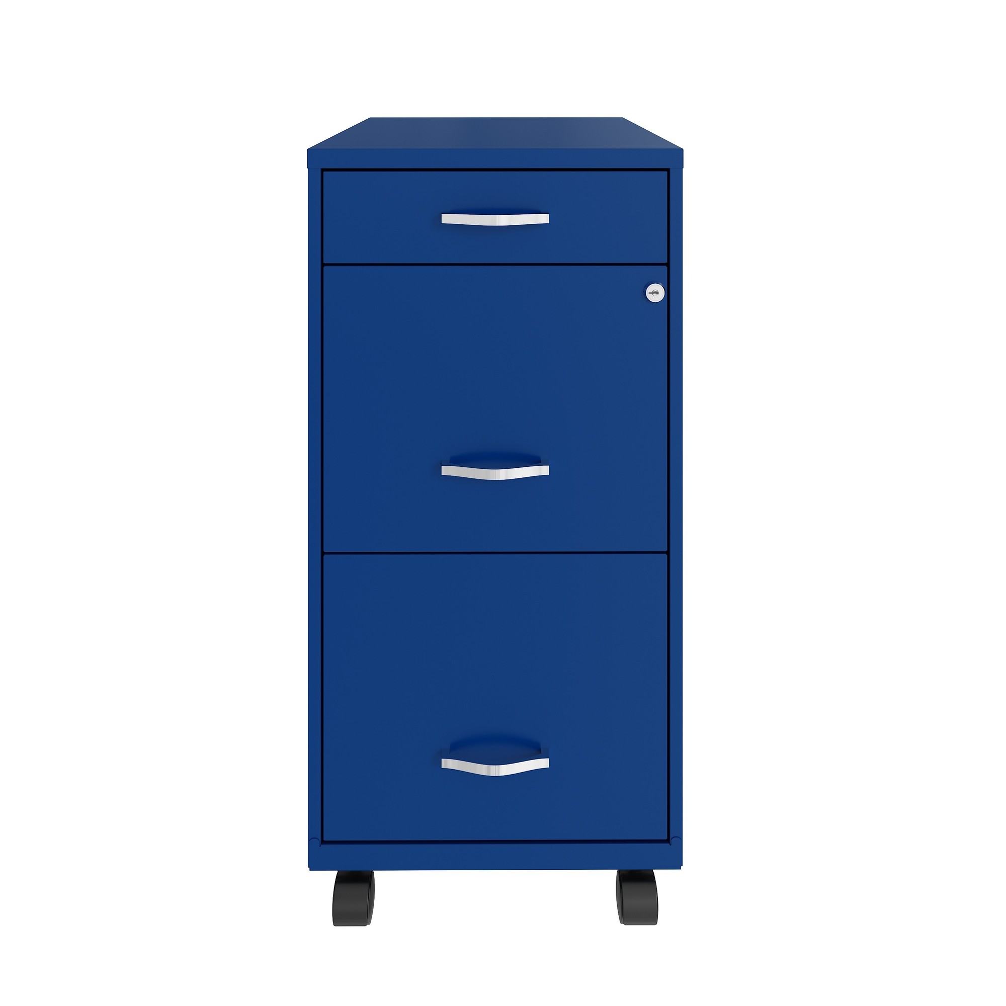 Hirsh Industries, 3 Drawer Mobile Letter Width File Cabinet, Width 14.25 in, Depth 18 in, Height 29.52 in, Model 24422