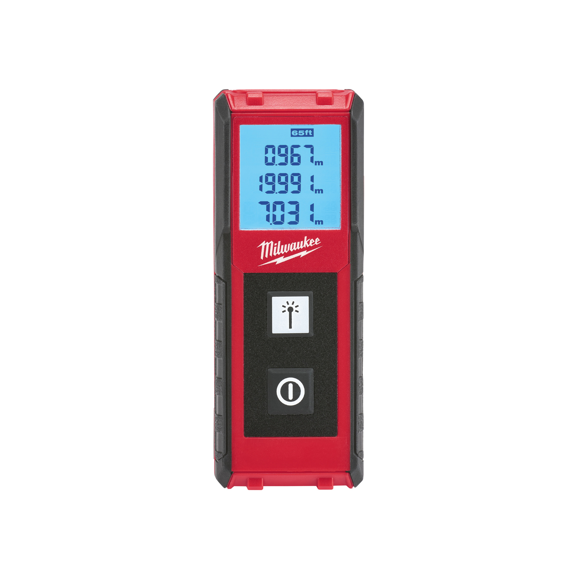 Milwaukee, 65ft. Laser Distance Meter, Level Type Laser, Accuracy 0.005 in, Model 48-22-9801