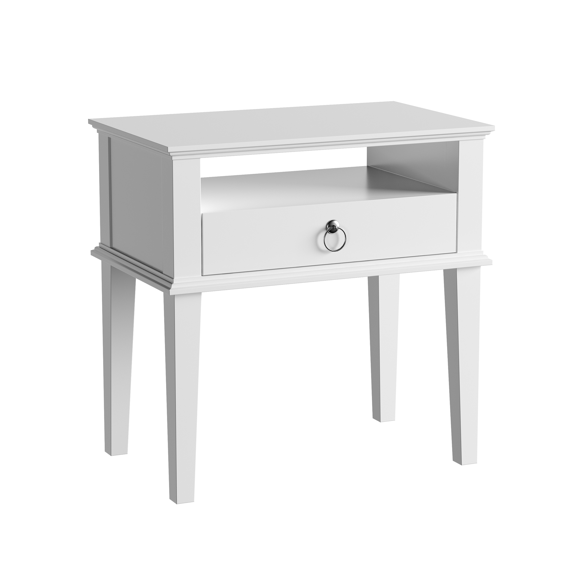 Merry Products, Vienna Nightstand, Width 23.81 in, Height 24.02 in, Depth 15 in, Model BOX0302050110