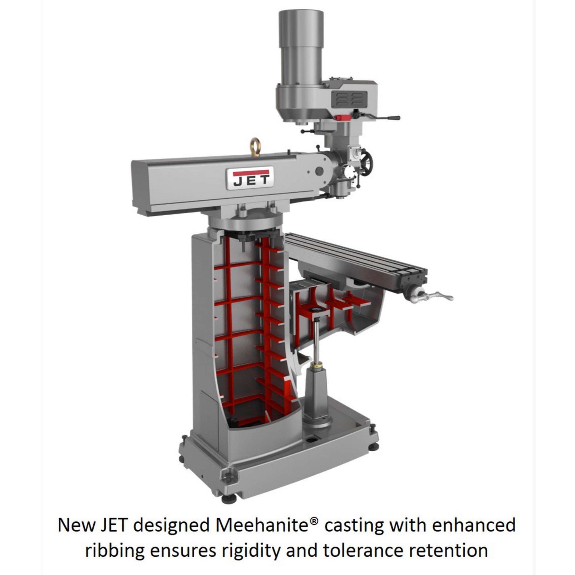 JET, Milling Machine, Horsepower 3 HP, Volts 230 Model JTM-949EVS/230