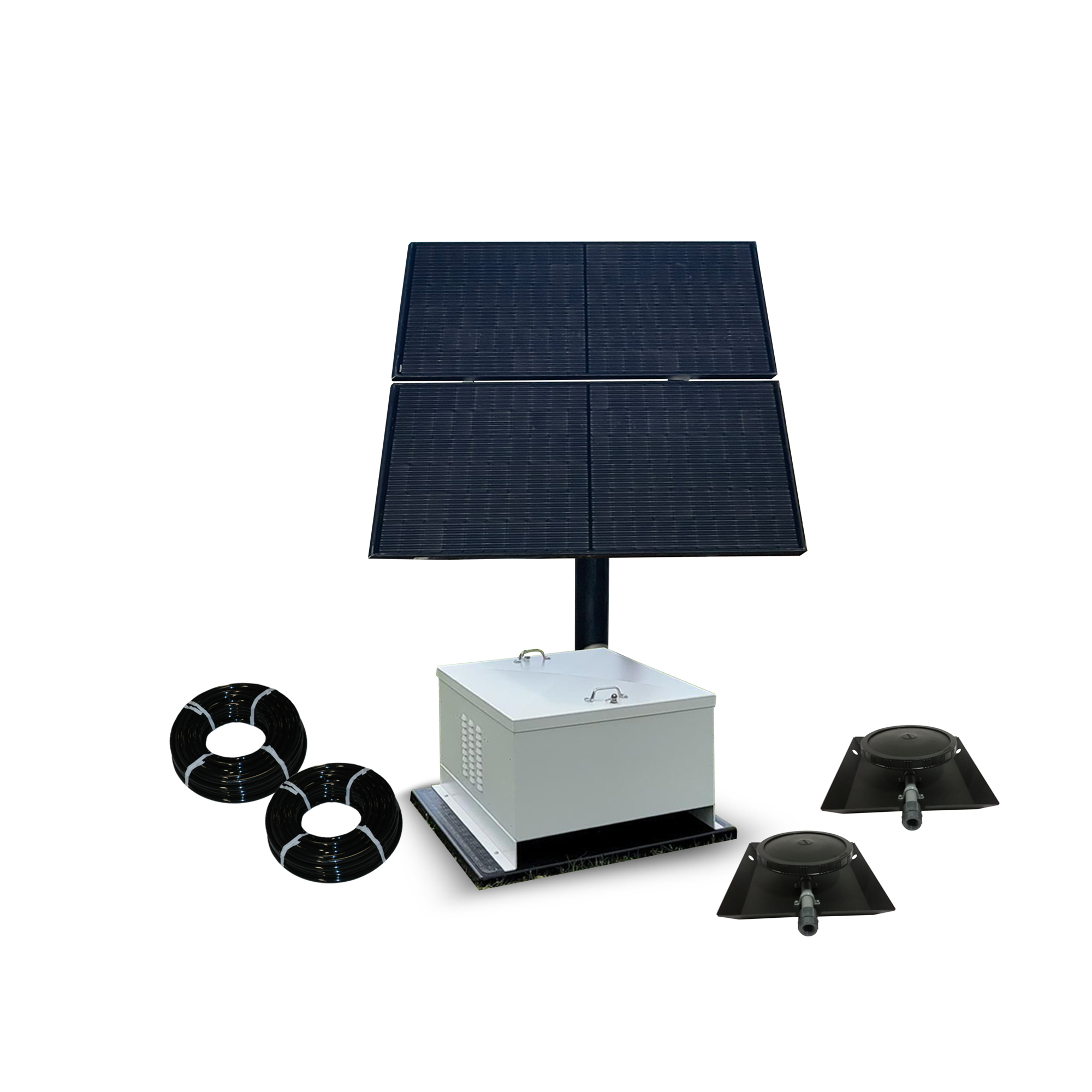 Outdoor Water Solutions, NightAir II â Battery Backup Solar Pond Aerator, Volts 24, Model SBB2422002S
