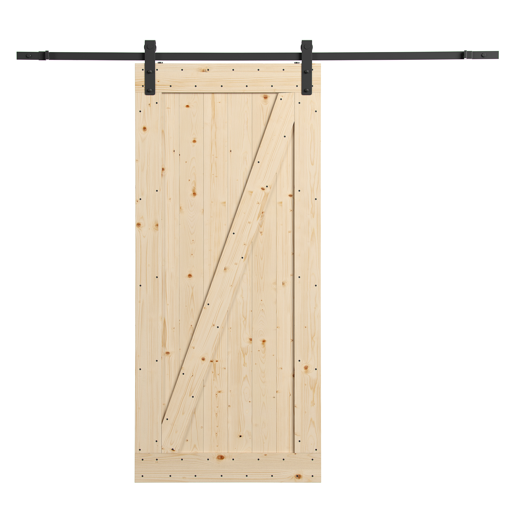Merry Products, Farm Style Sliding Door, Unfinished, Length 84.06 in, Width 36.02 in, Model COV0012200010