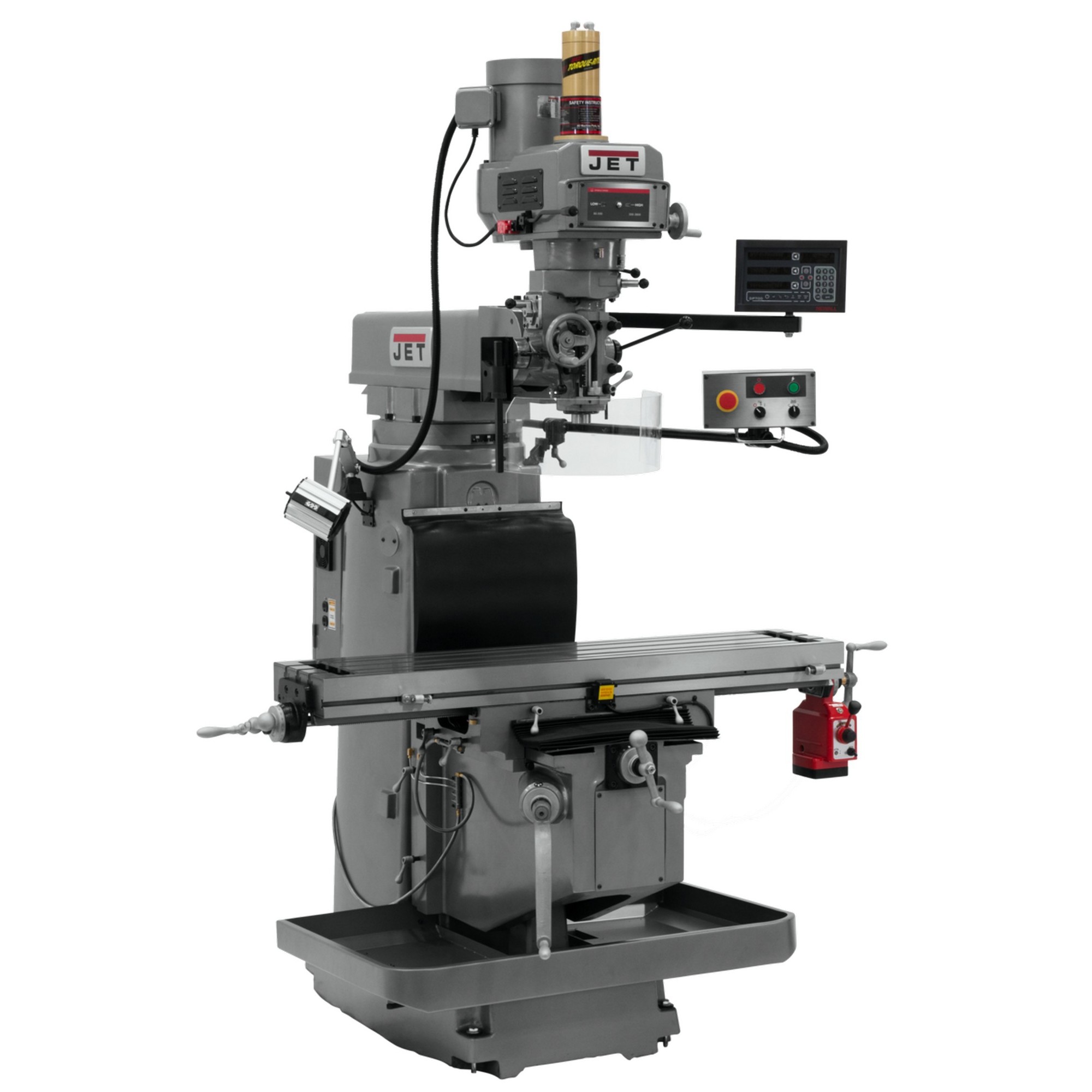 JET, Milling Machine, Horsepower 5 HP, Volts Multi, Model JTM-1254RVS