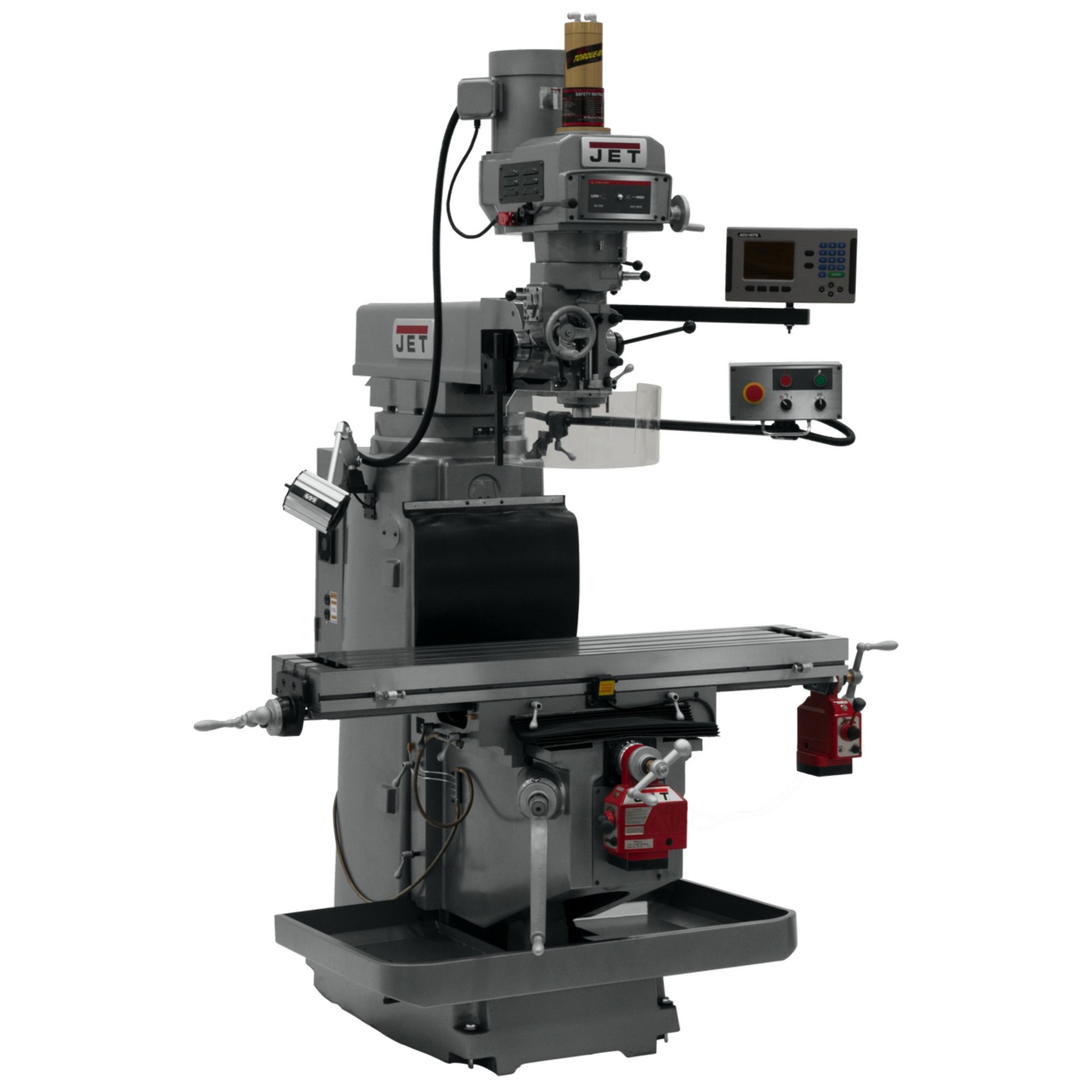 JET, Milling Machine, Horsepower 5 HP, Volts Multi, Model JTM-1254RVS