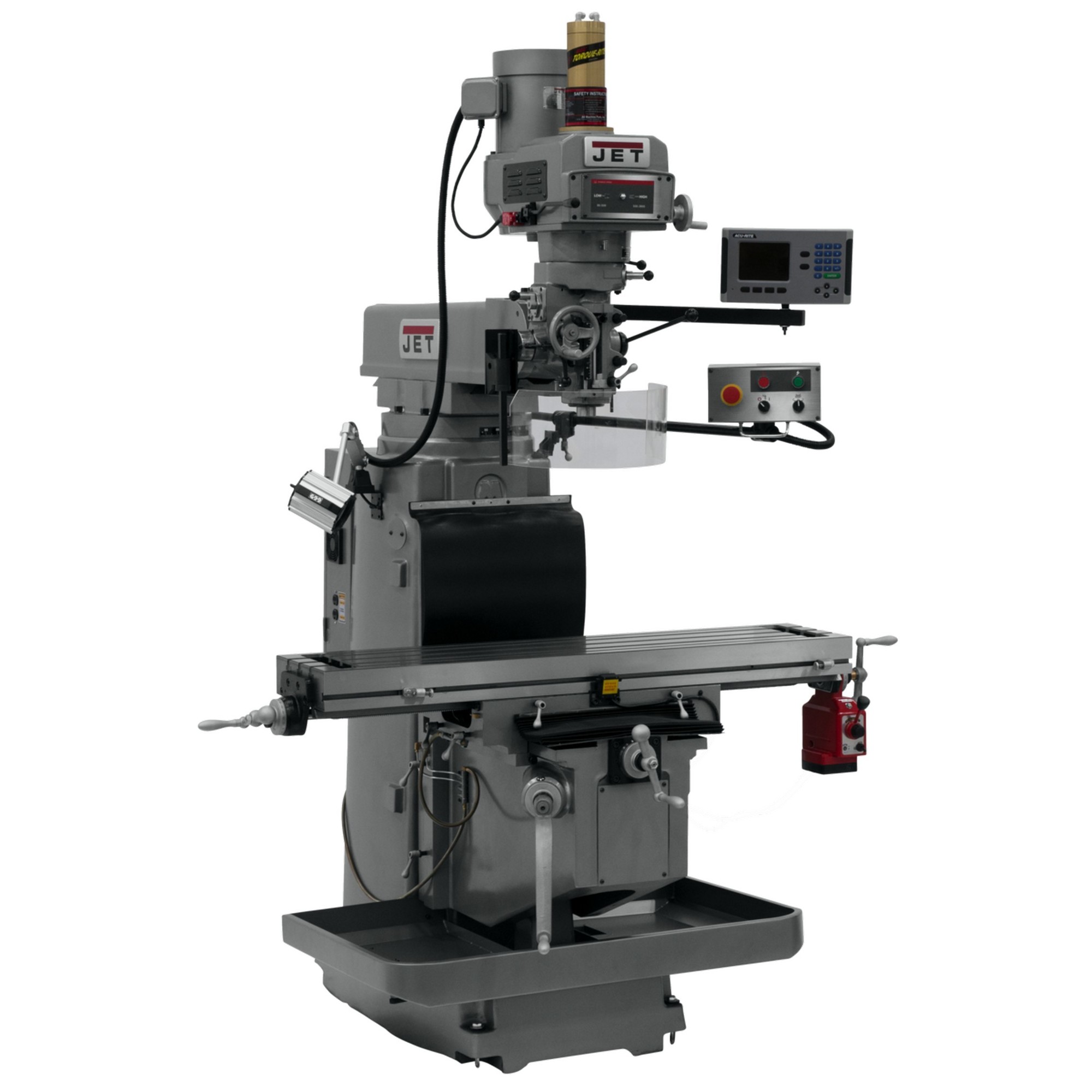 JET, Milling Machine, Horsepower 5 HP, Volts Multi, Model JTM-1254RVS