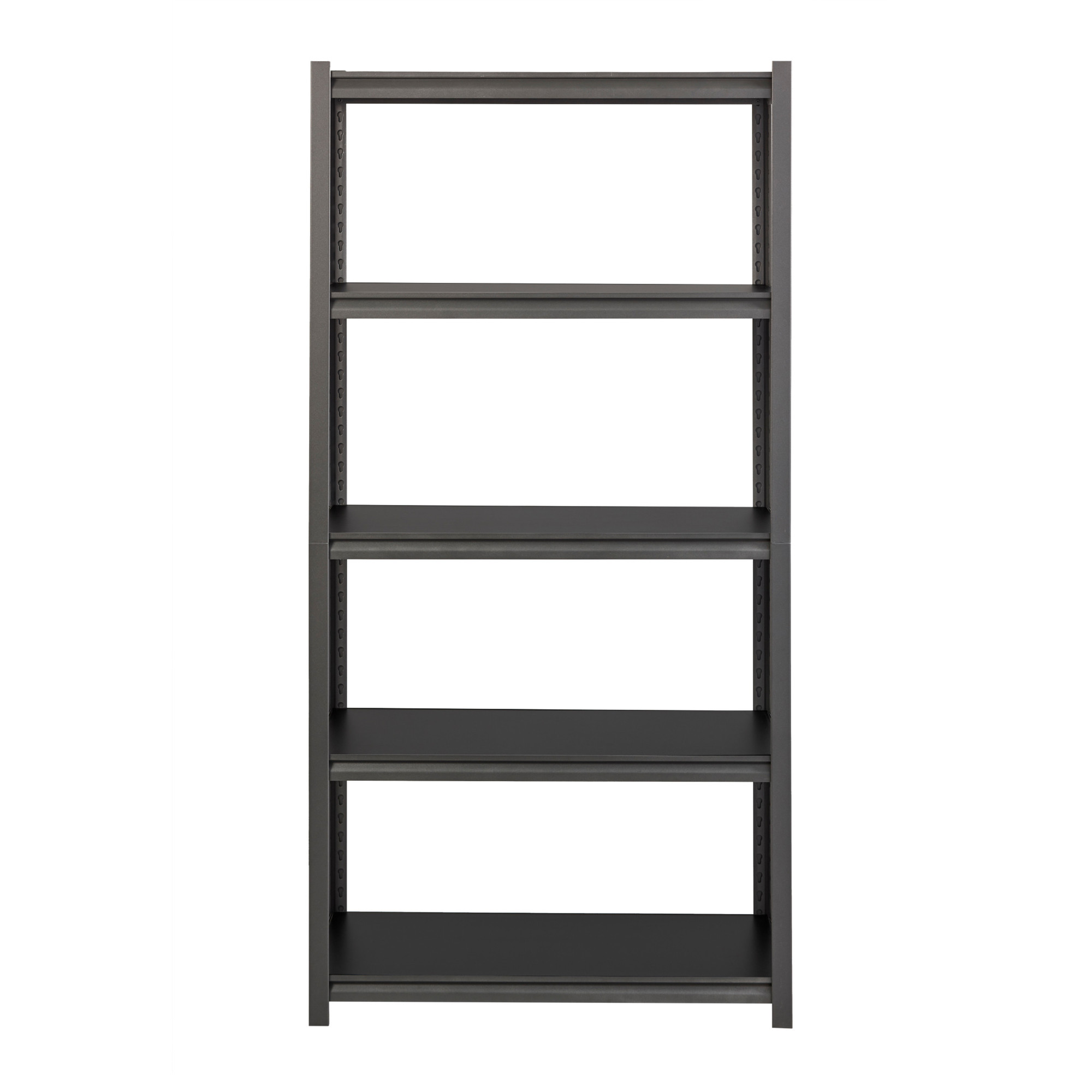 Hirsh Industries, 3200 Riveted Steel Shelving, 5-Shelf Unit, Width 36 in, Depth 18 in, Material Steel, Model 20996