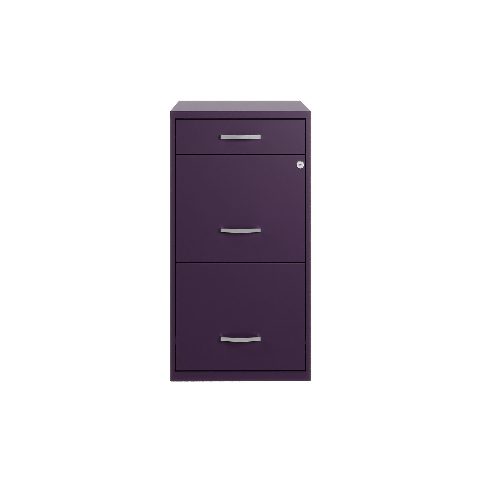 Hirsh Industries, 3 Drawer Letter Width File Cabinet, Pencil Drawer, Width 14.25 in, Depth 18 in, Height 27.32 in, Model 25281