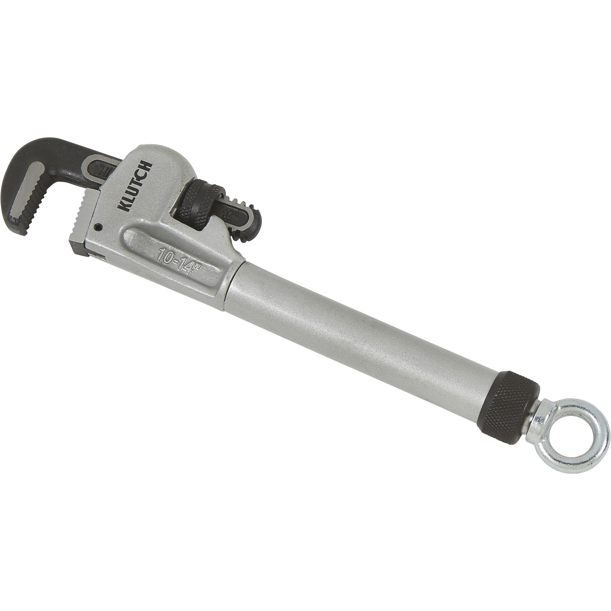Klutch 10Inch-14Inch Extendable Pipe Wrench