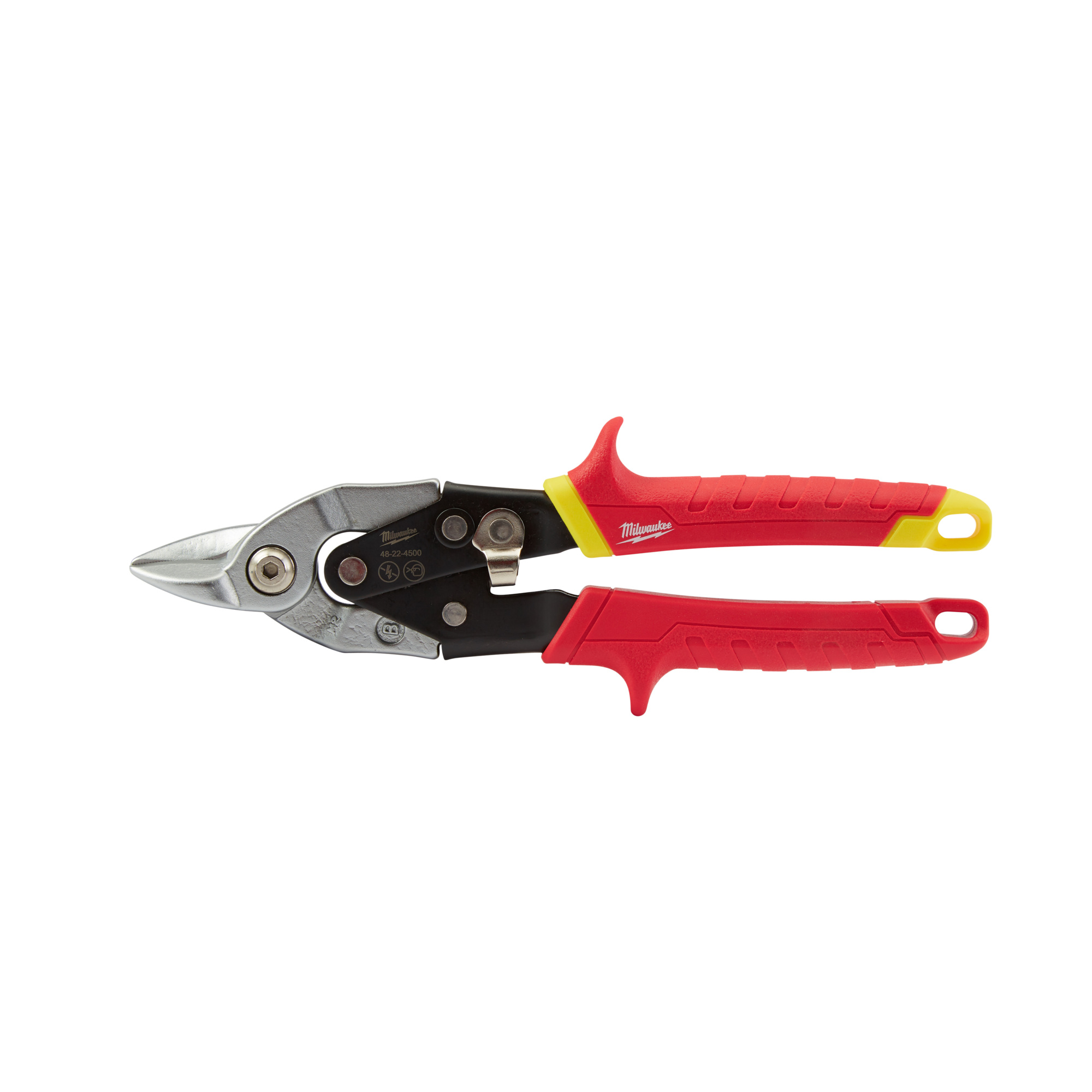 Milwaukee, Bulldog Aviation Snips, Blade Size 9.5 in, Tool Length 11.3 in, Model 48-22-4500