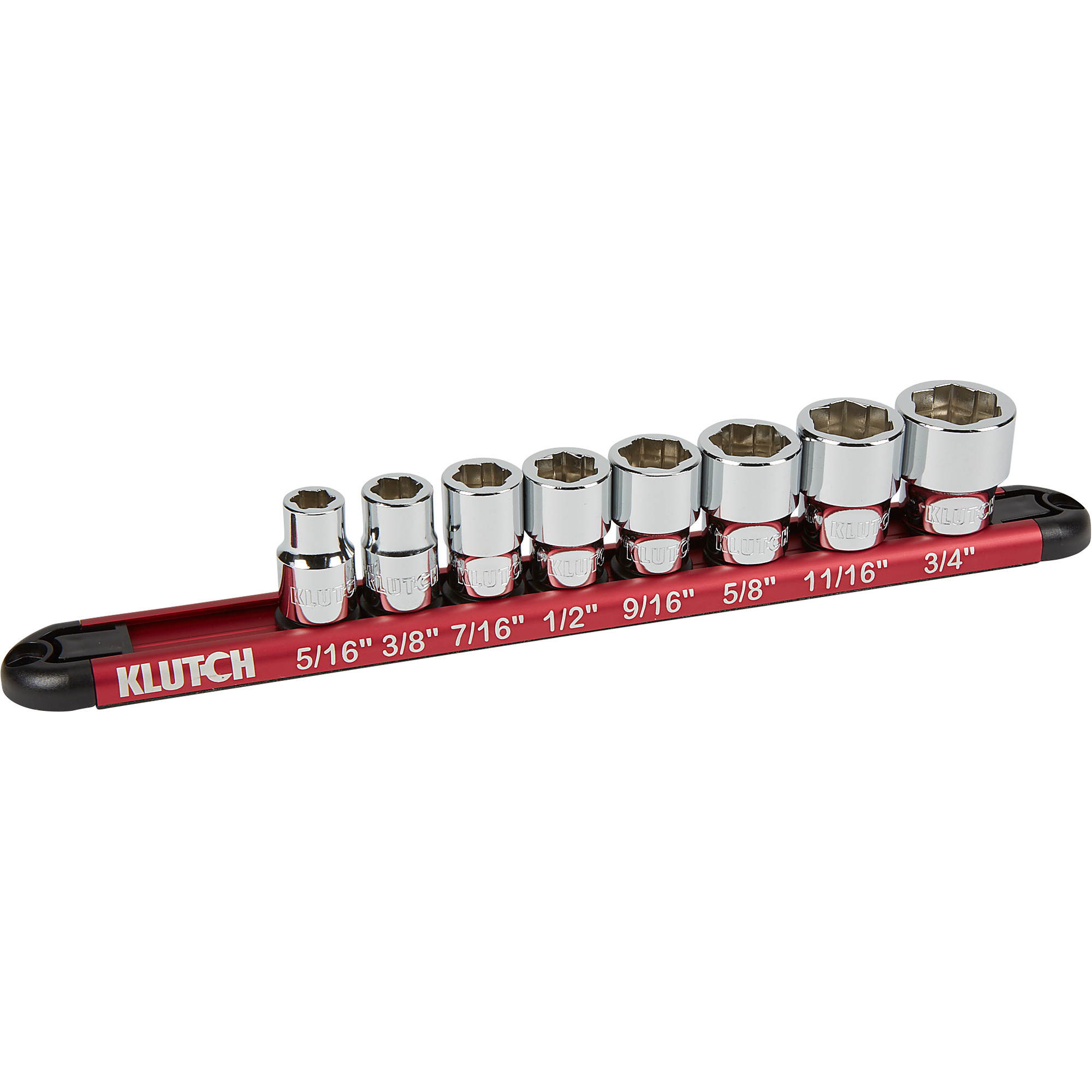 Klutch 3/8Inch Drive Bolt Extractor Set, 8-Piece, SAE