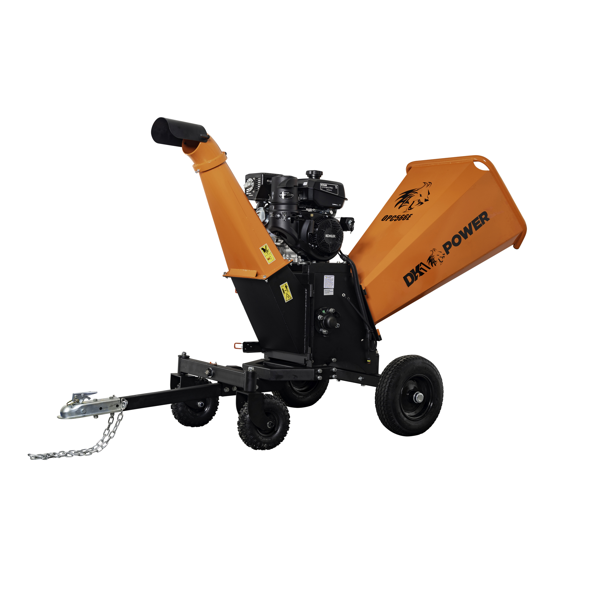 DK2 Power Commercial Kinetic Cyclonic Chipper, Engine Displacement 429 cc, 14 HP, 6Inch Cutting, Model OPC566E